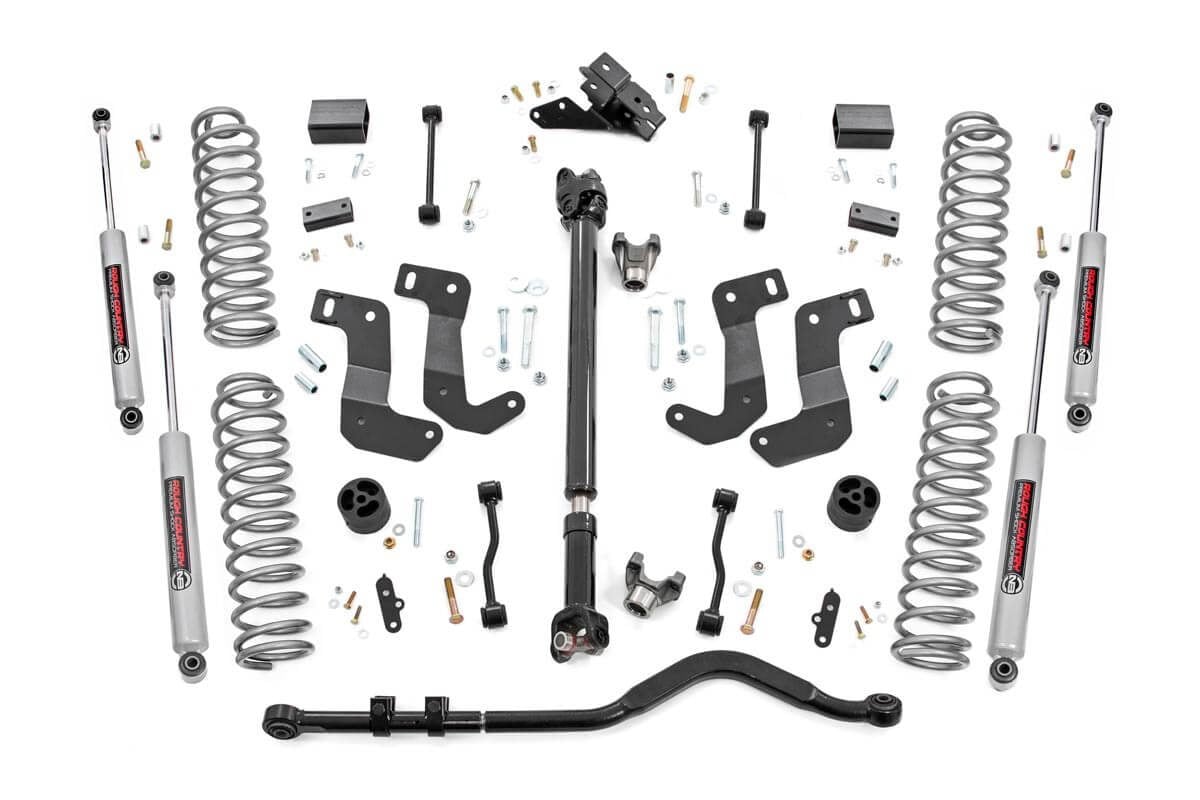 3.5 Inch Lift Kit | Adj Lower | FR D/S | Jeep Wrangler Unlimited 4WD (2024) 91530