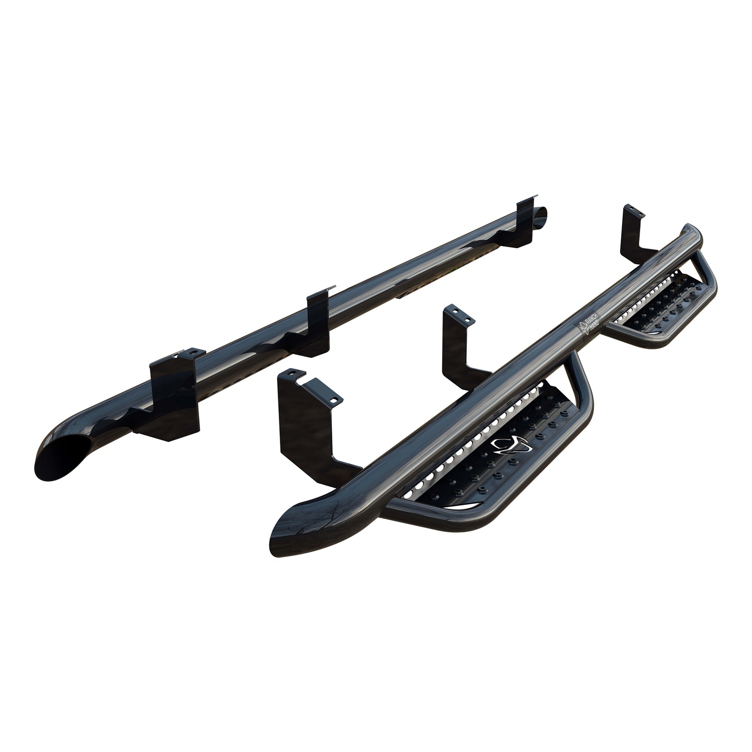 Running Steps, Gloss Black Powder Coat RST22HC1B4S