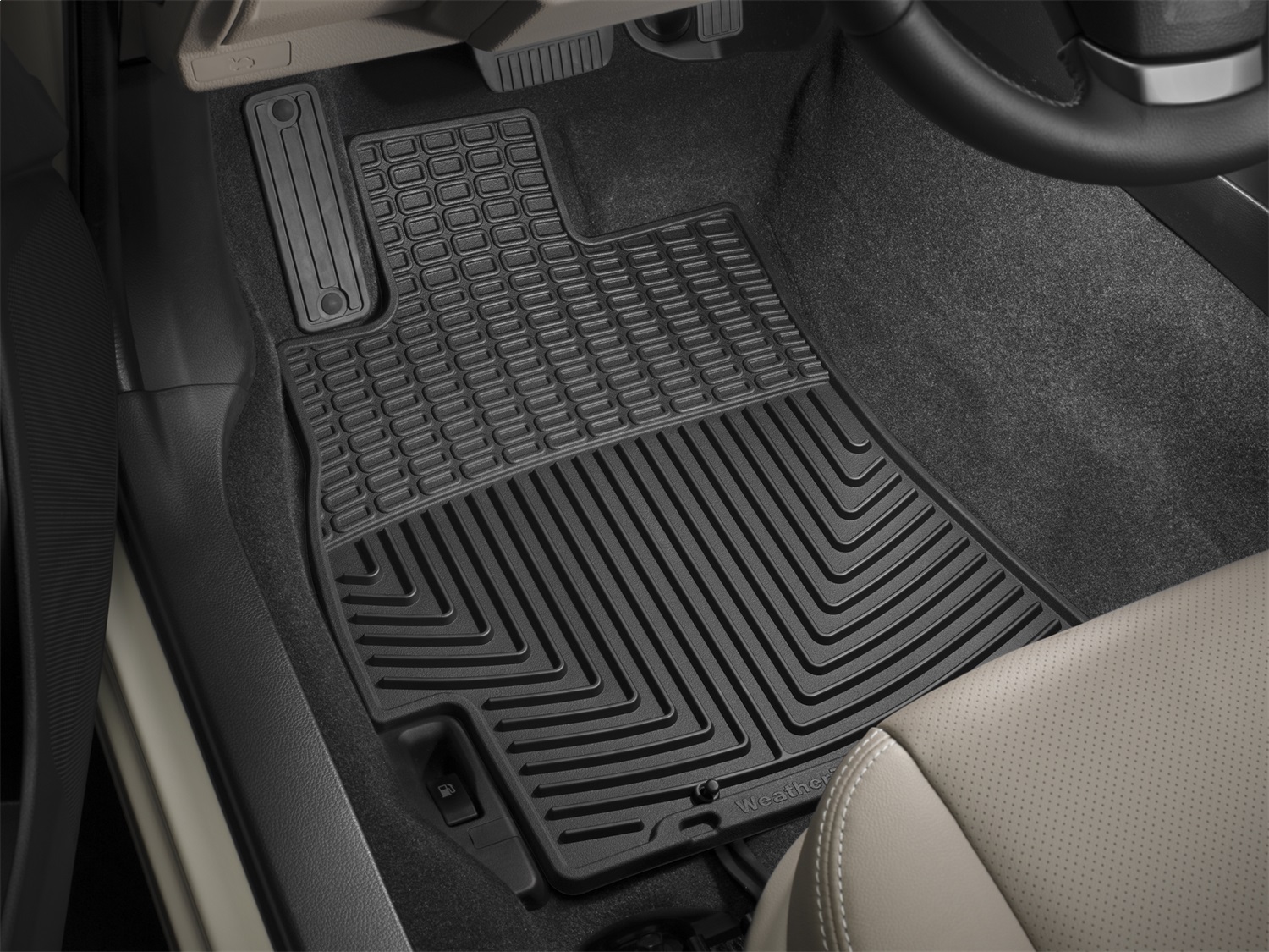 Front Rubber Mats, Black W172