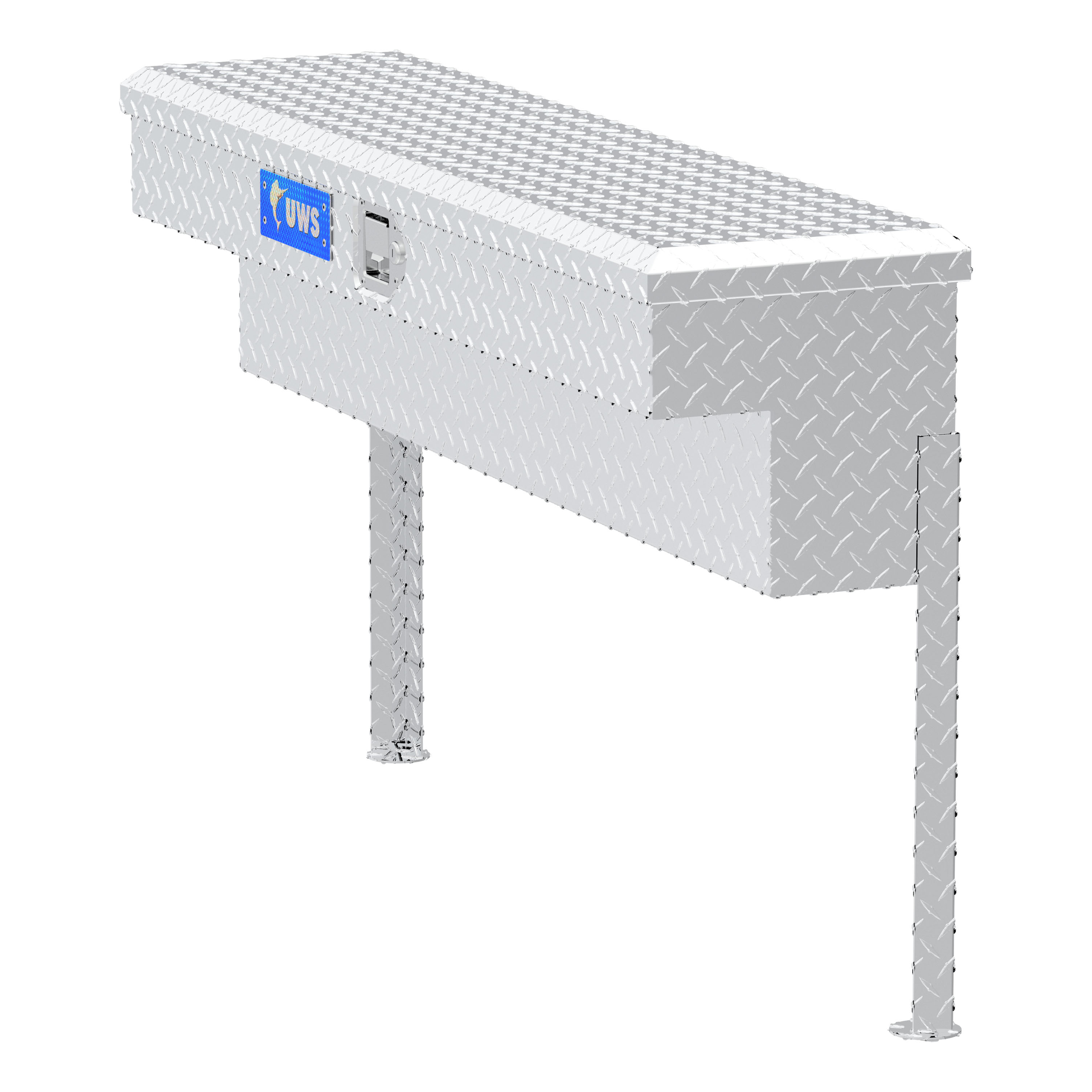 Bright Aluminum 48" Truck Side Tool Box - TBSM-48