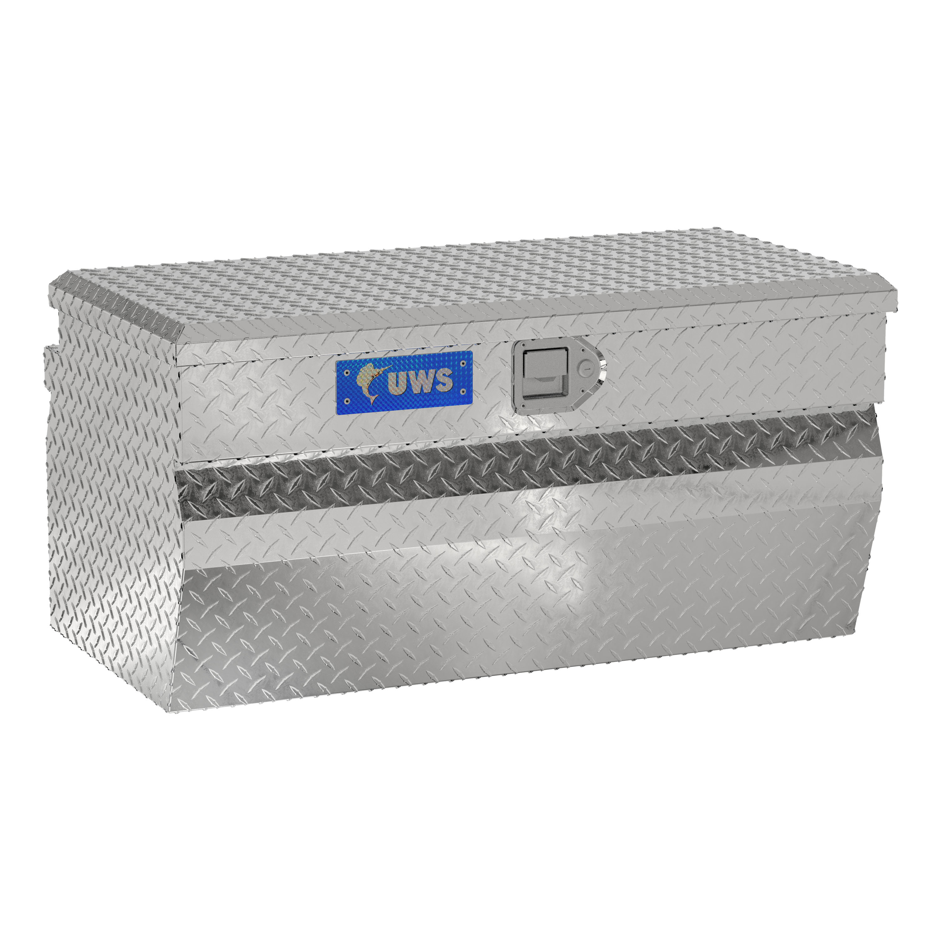 Bright Aluminum 36" Wedge Utility Chest Box (Heavy Packaging) - EC20161