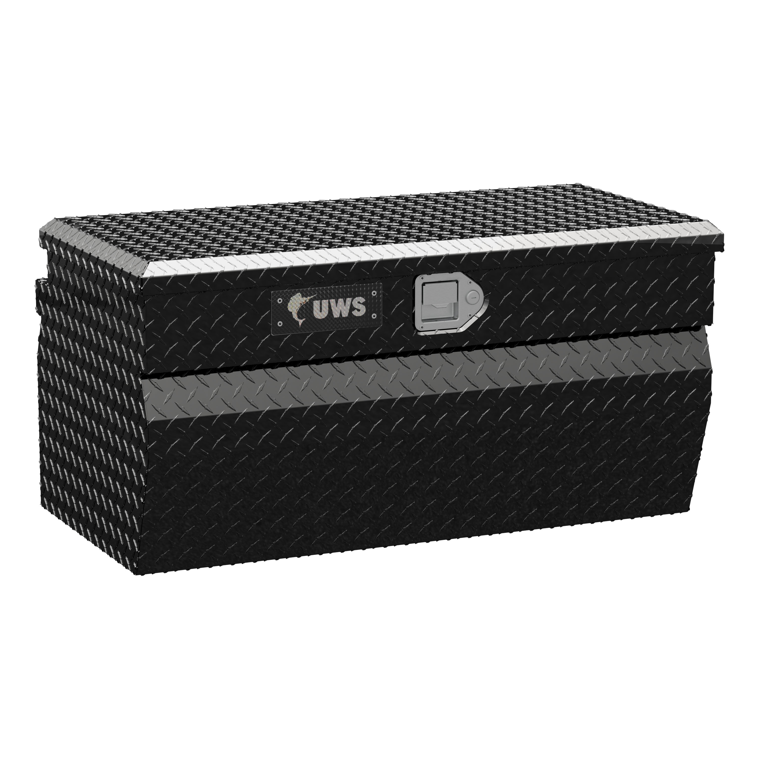 Gloss Black Aluminum 36" Wedge Utility Chest Box (Heavy Packaging) - EC20172