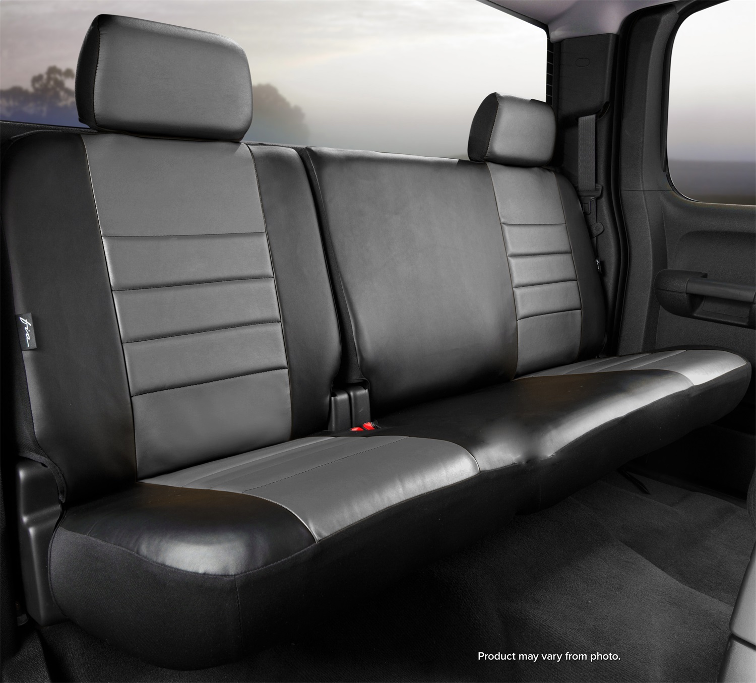 SL Rear Seat Cover Solid Backrest, Split Cushion 60/40 SL65-3 GRAY