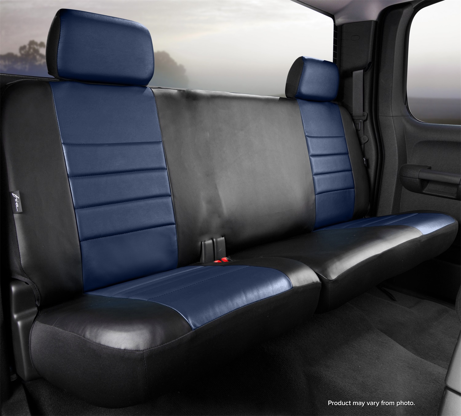 SL Rear Seat Cover Solid Backrest, Split Cushion 60/40 SL65-30 BLUE