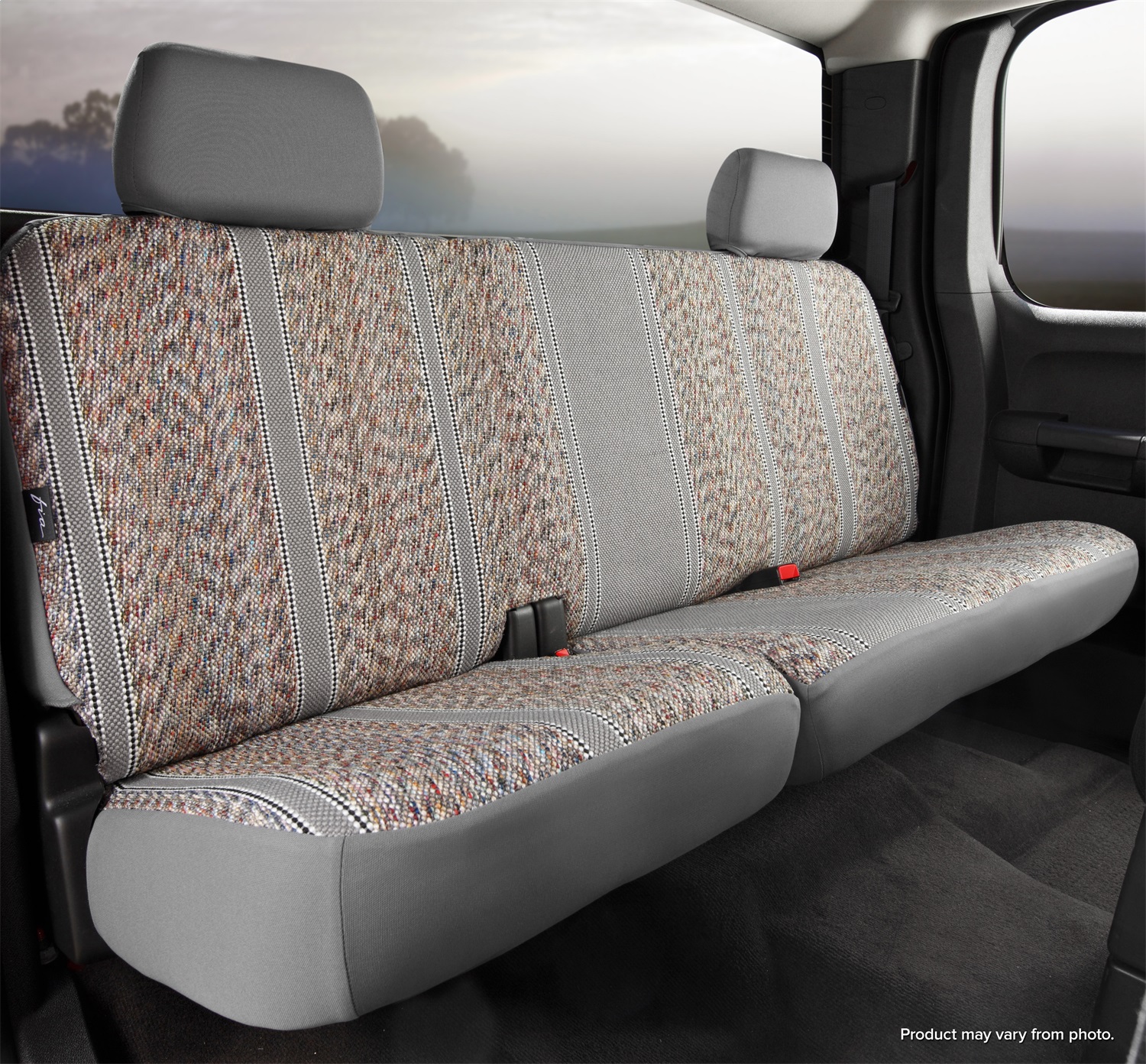 TR Rear Seat Cover Solid Backrest, Split Cushion 60/40 TR45-30 GRAY