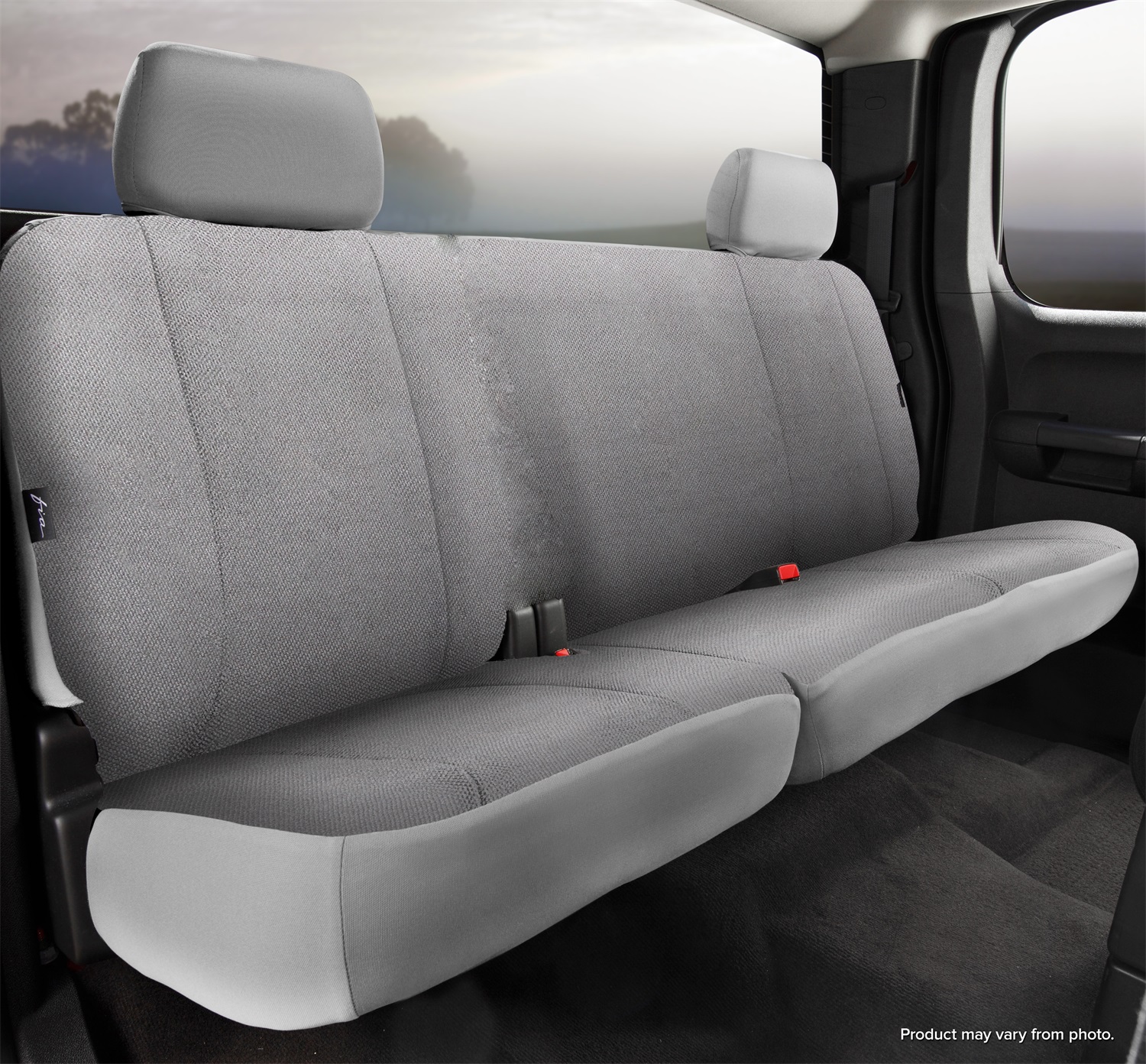 TRS Rear Seat Cover Solid Backrest, Split Cushion 60/40 TRS45-3 GRAY
