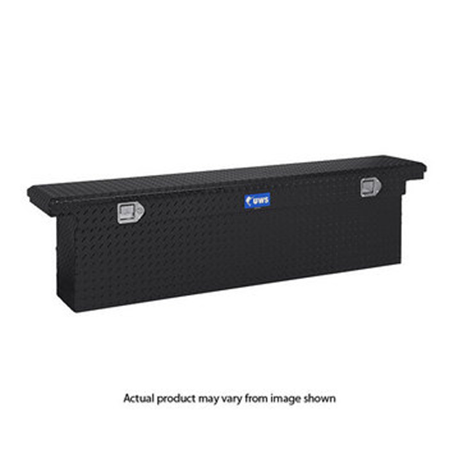 UWS 72in. Aluminum Single Lid Crossover Toolbox Deep Slim Line Low Profile Black TBSD-72-SL-LP-BLK