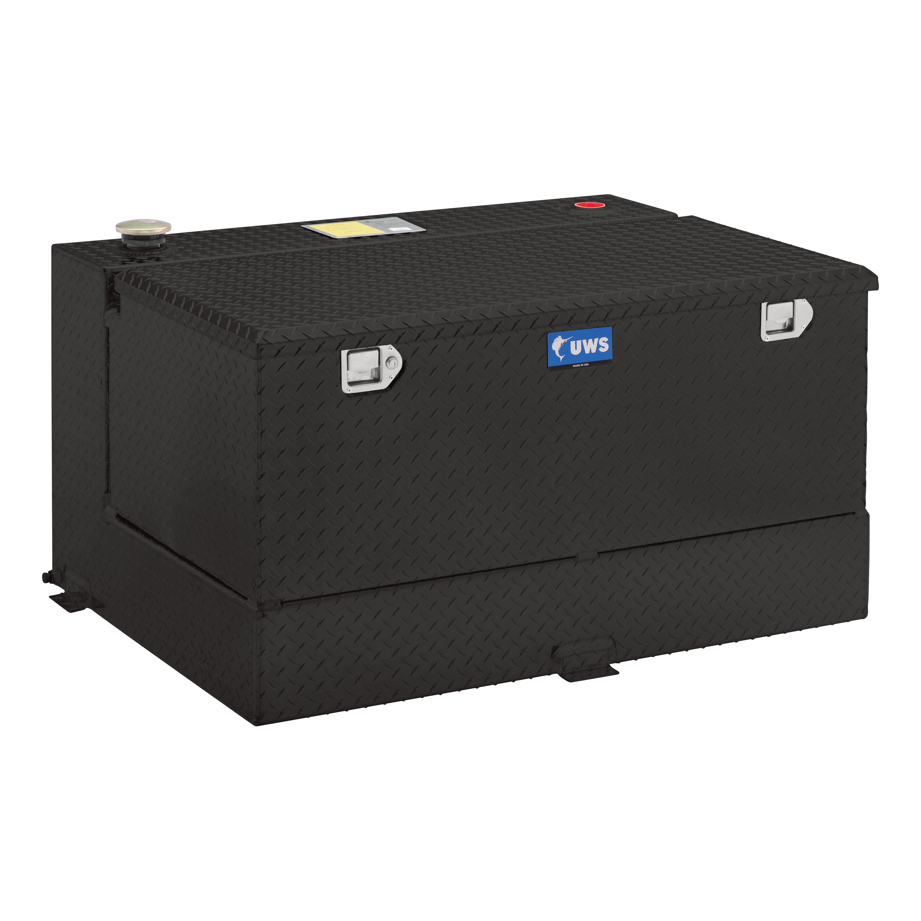 UWS Aluminum Transfer Tank 100 Gallon Combo Tank Black TT-100-COMBO-BLK