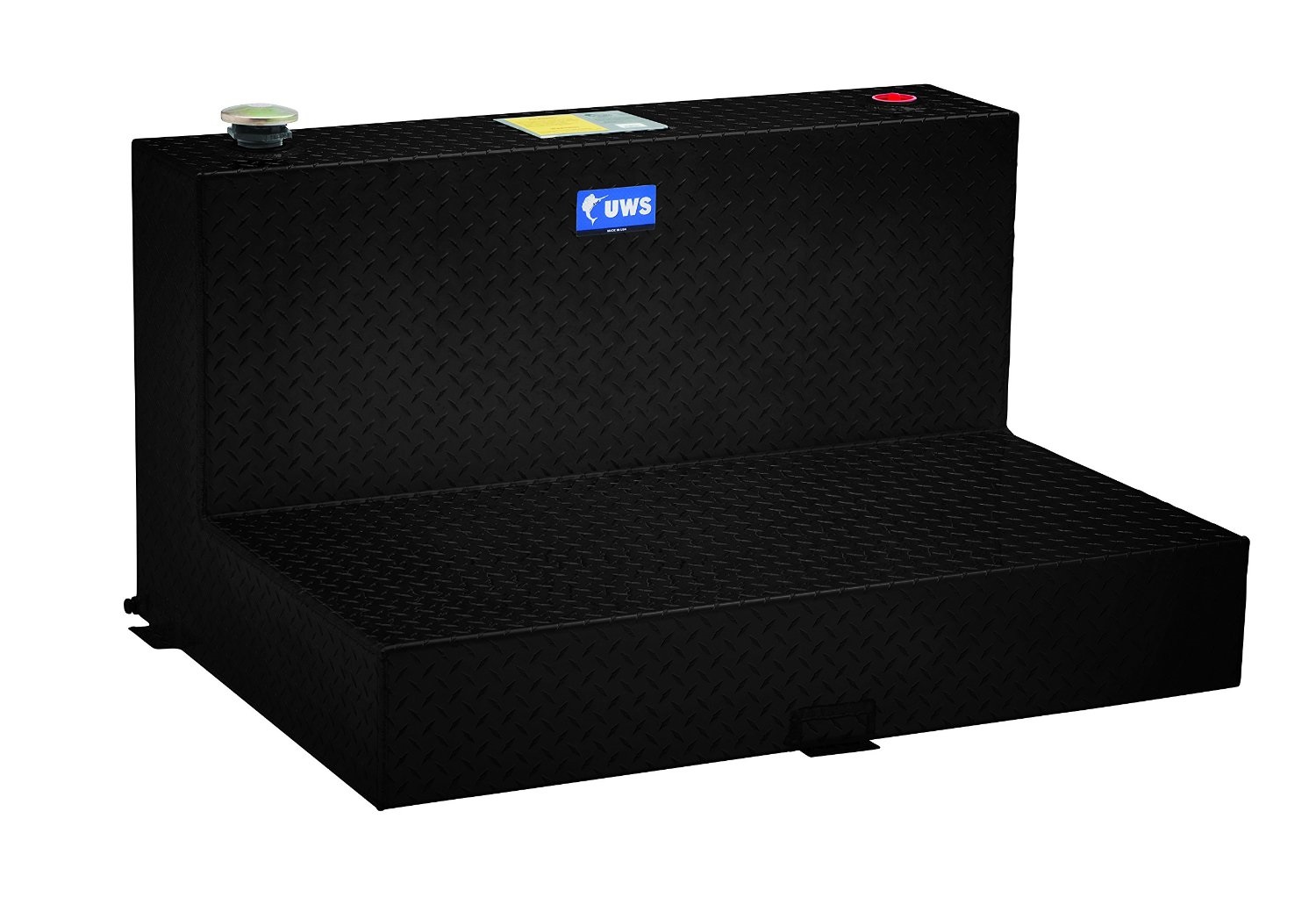 UWS Aluminum Transfer Tank 50 Gallon L-Tank Black TT-50-L-T/P-BLK