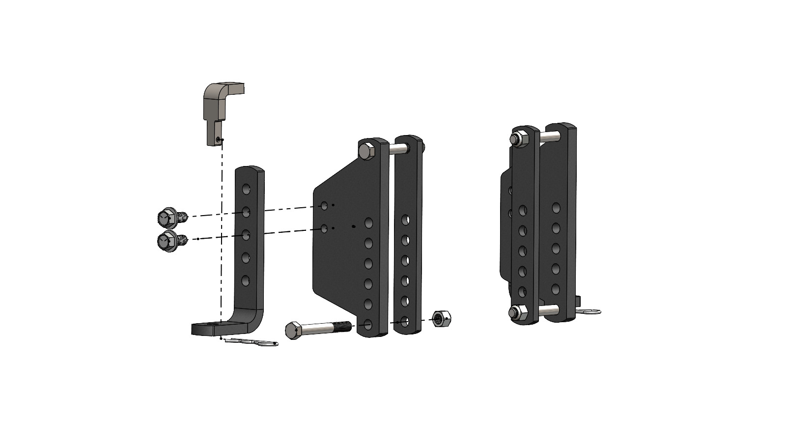 Kit, L Bracket W/8" Frame Mount Pair Track Pro/2-Point BXW4080