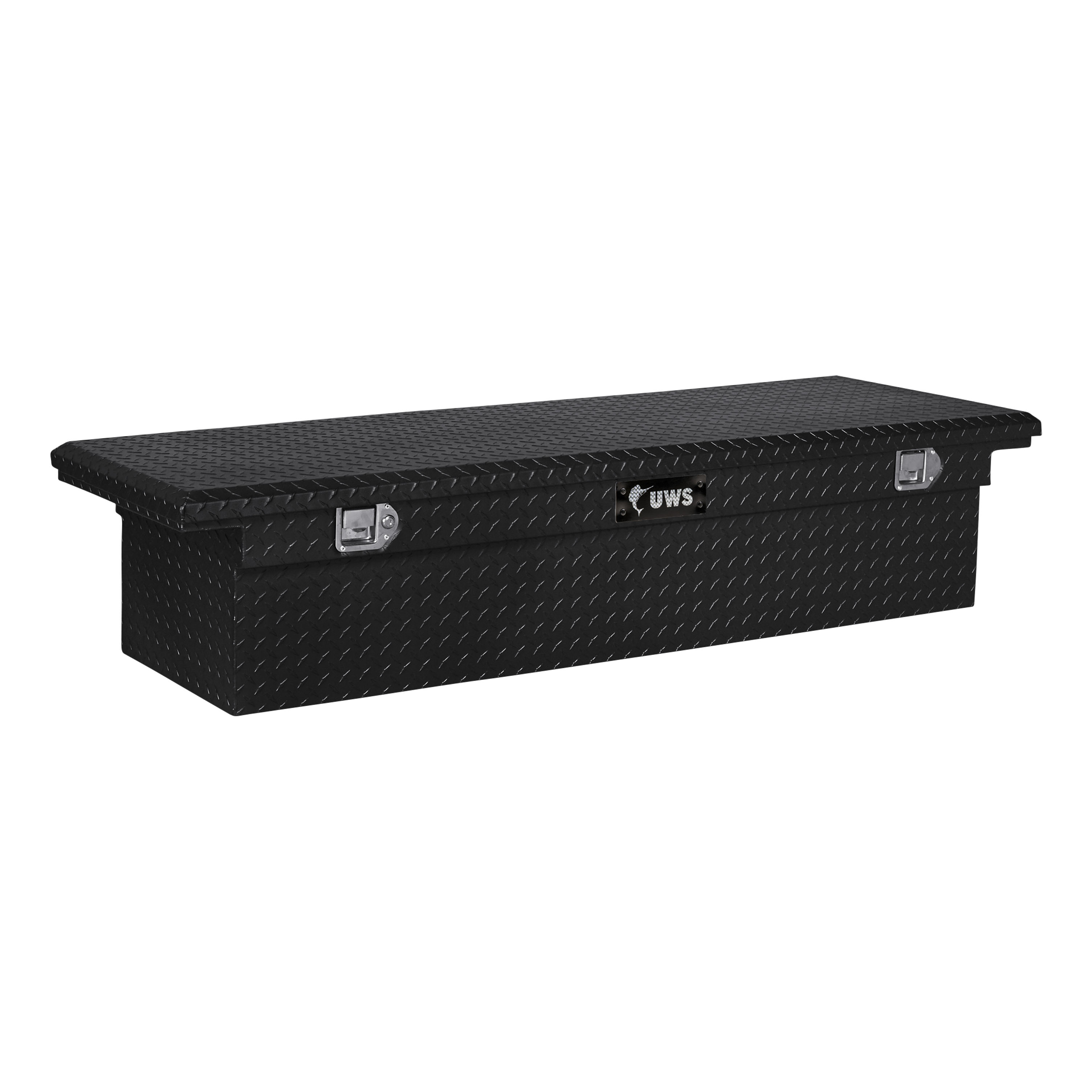 Gloss Black Aluminum 66" Truck Tool Box with Low Profile - TBS-66-LP-BLK