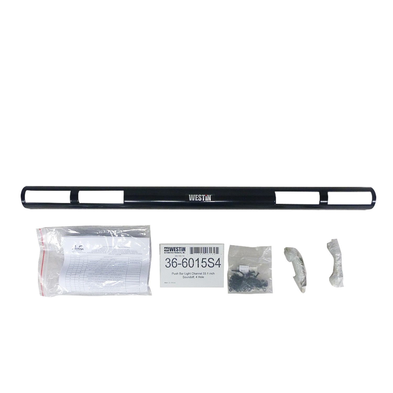 Push Bumper Light Channel 33.1 inch Soundoff; 4 Hole 36-6015S4