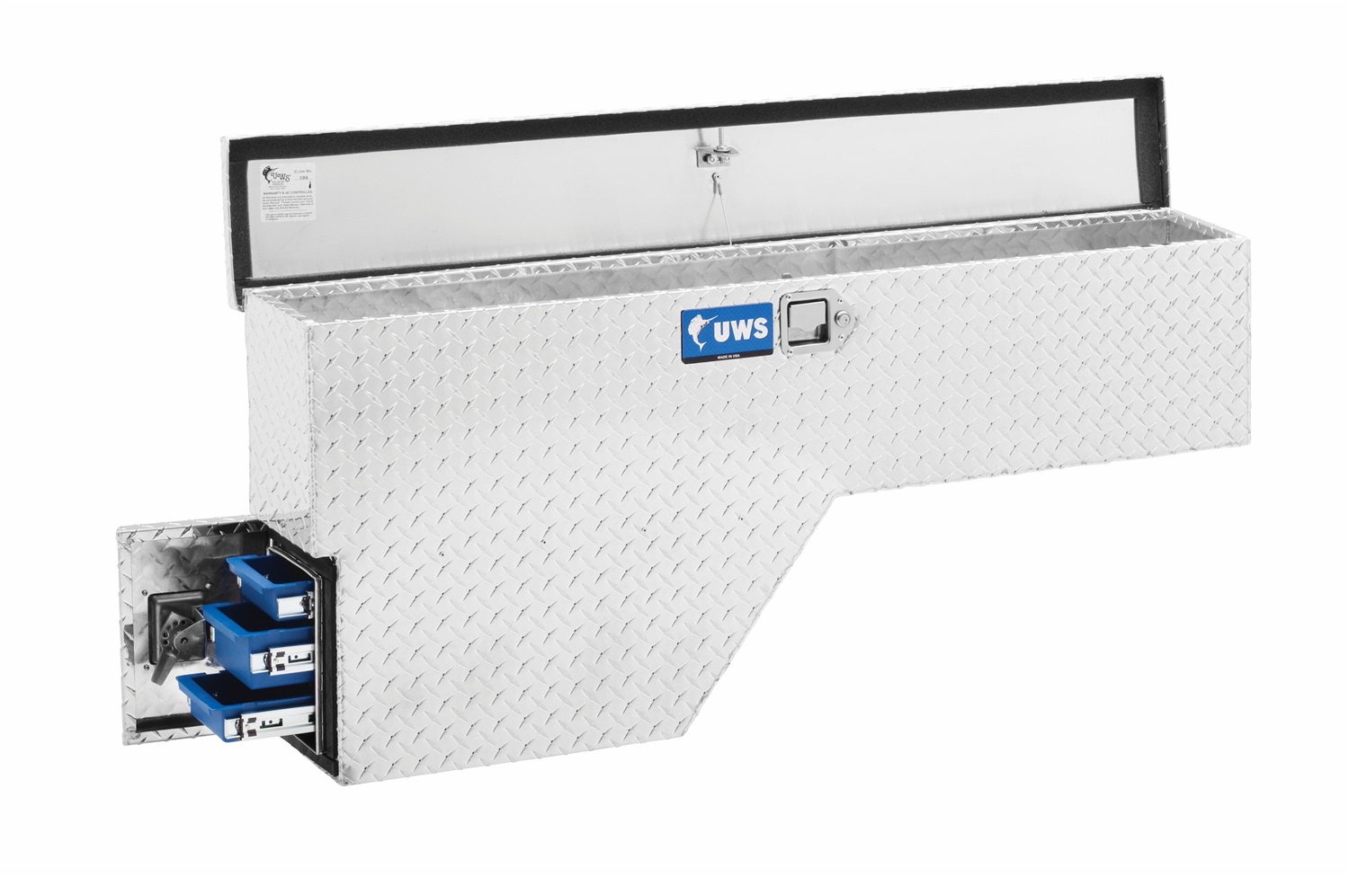 Bright Aluminum 48" Driver-Side Wheel Well Tool Box - FW-48-DS-D Bright Aluminum 48" Driver-Side Wheel Well Tool Box - FW-48-DS-D
