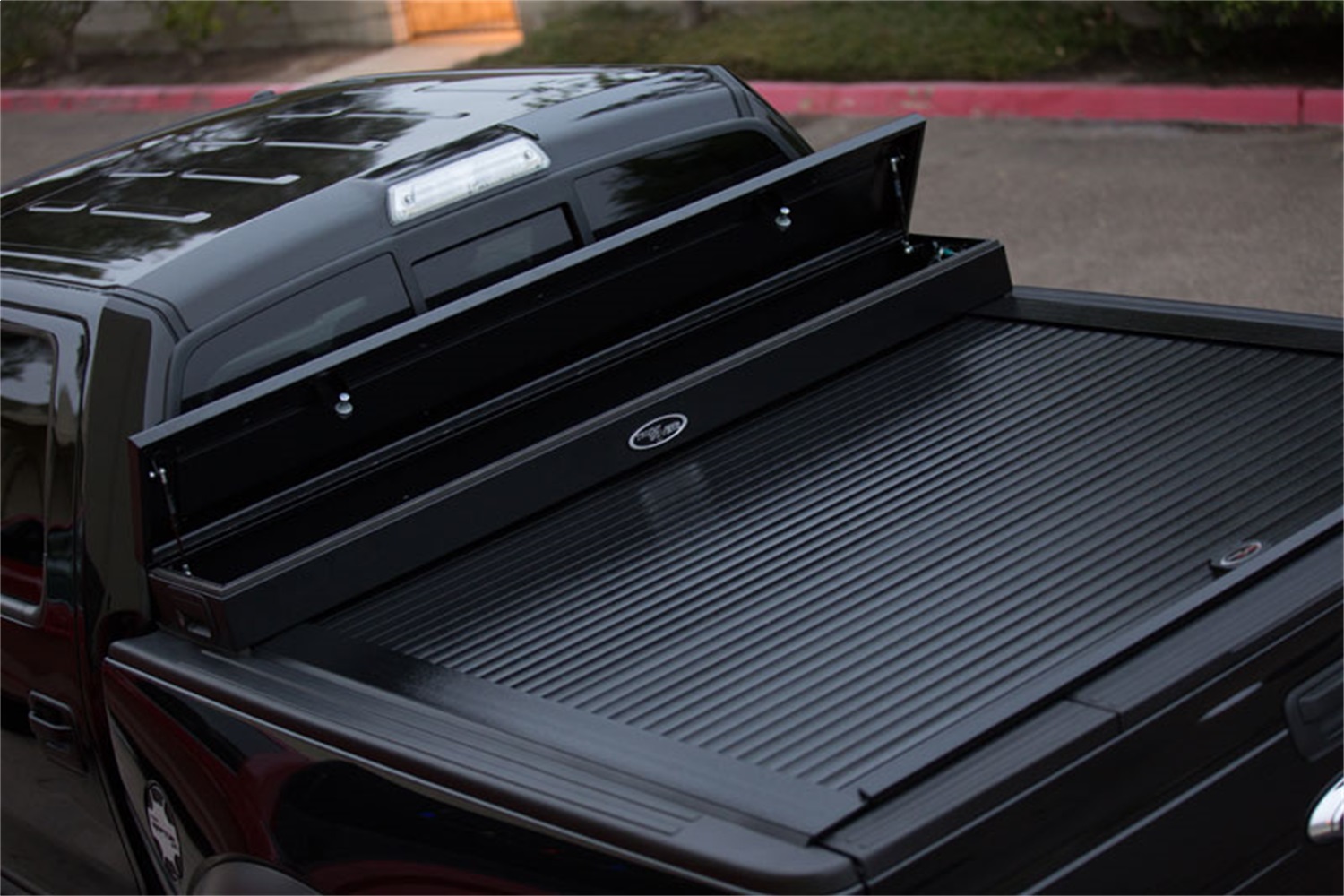 Junior Size Toolbox and Hard Retractable Roll-up Tonneau Cover Combination CRJR446-A