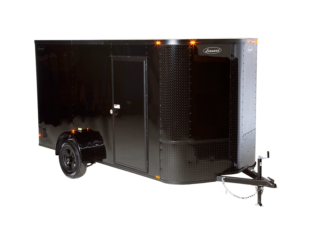 6x12 V-Nose Enclosed Cargo Trailer – Ramp Door, 6'3" Interior Height, All-Tubular Frame - 155VBO