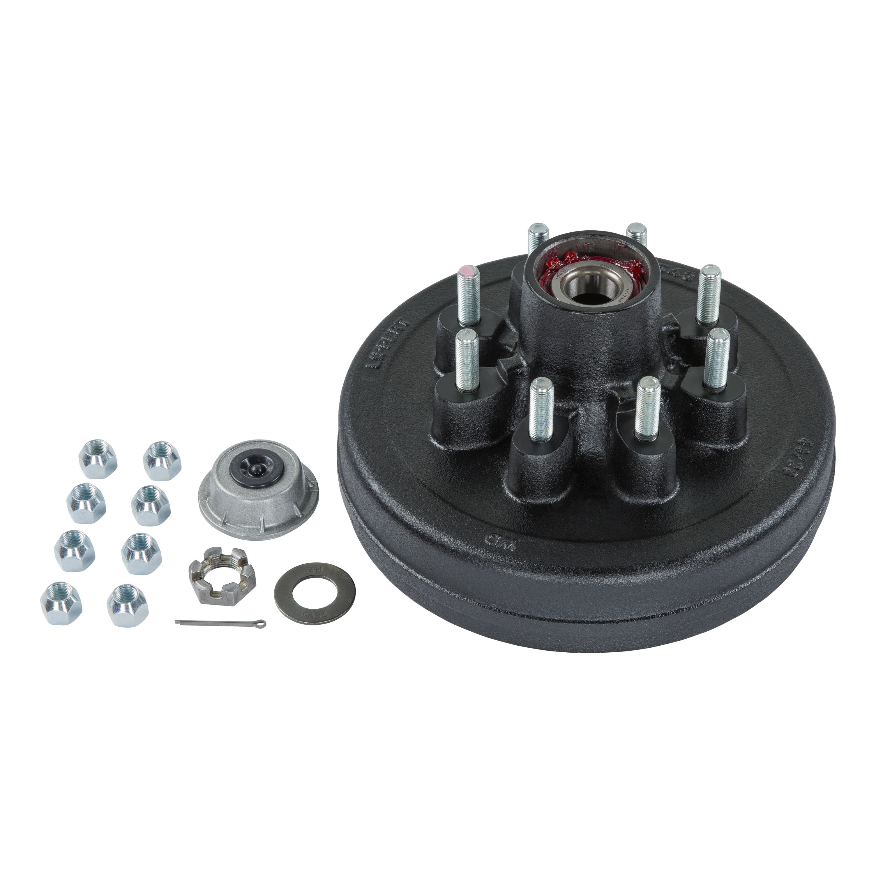 Lippert 12" Brake Drum Hub Complete Kit with Installed Bearings 2024013261