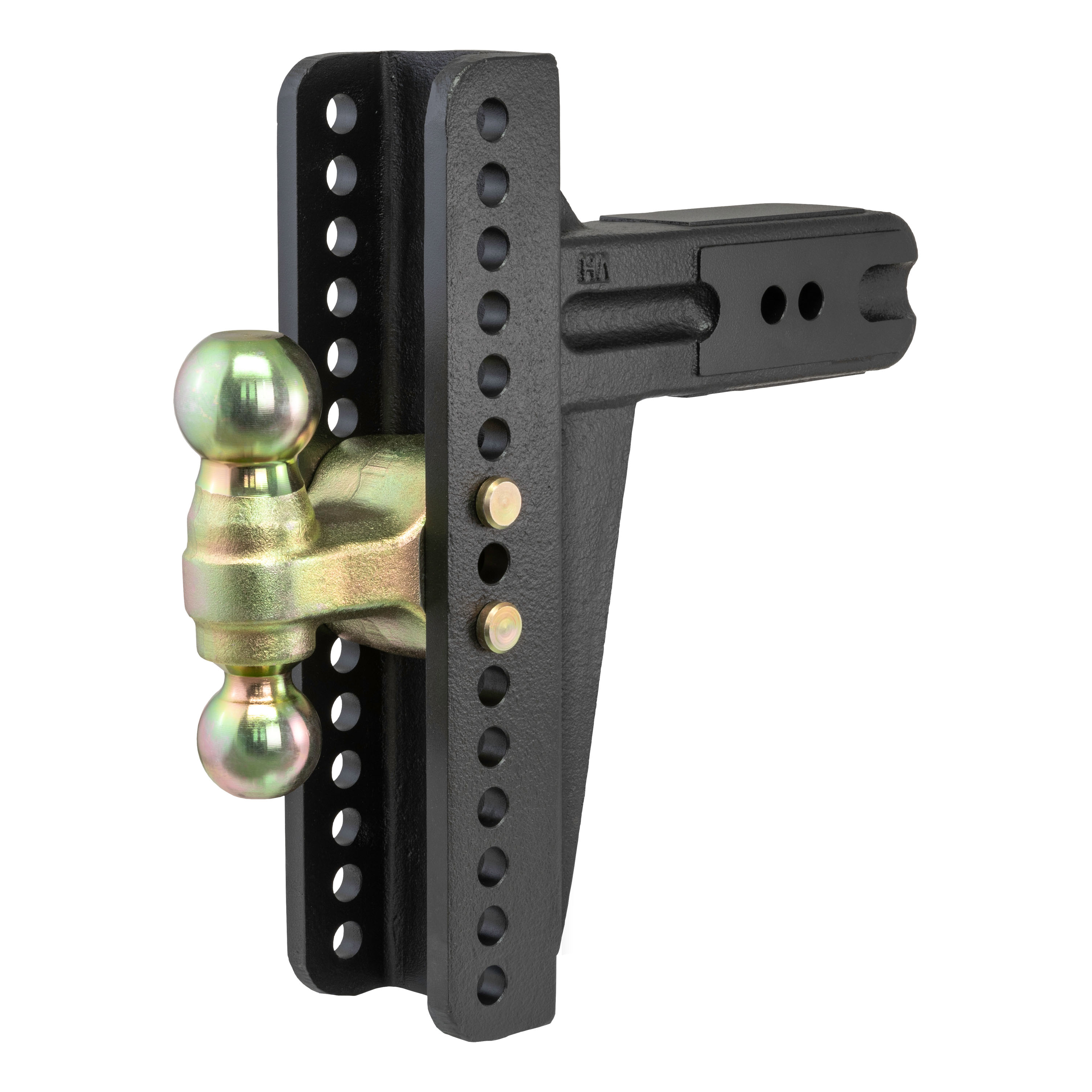 Adjustable Channel Mount with Dual Ball (3" Shank, 21,000 lbs., 10-5/8" Drop) - 45928