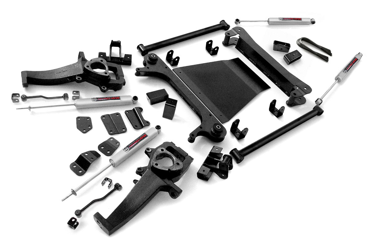 4-5-inch X-Series Suspension Lift Kit (3-inch Rear Blocks) 381.2