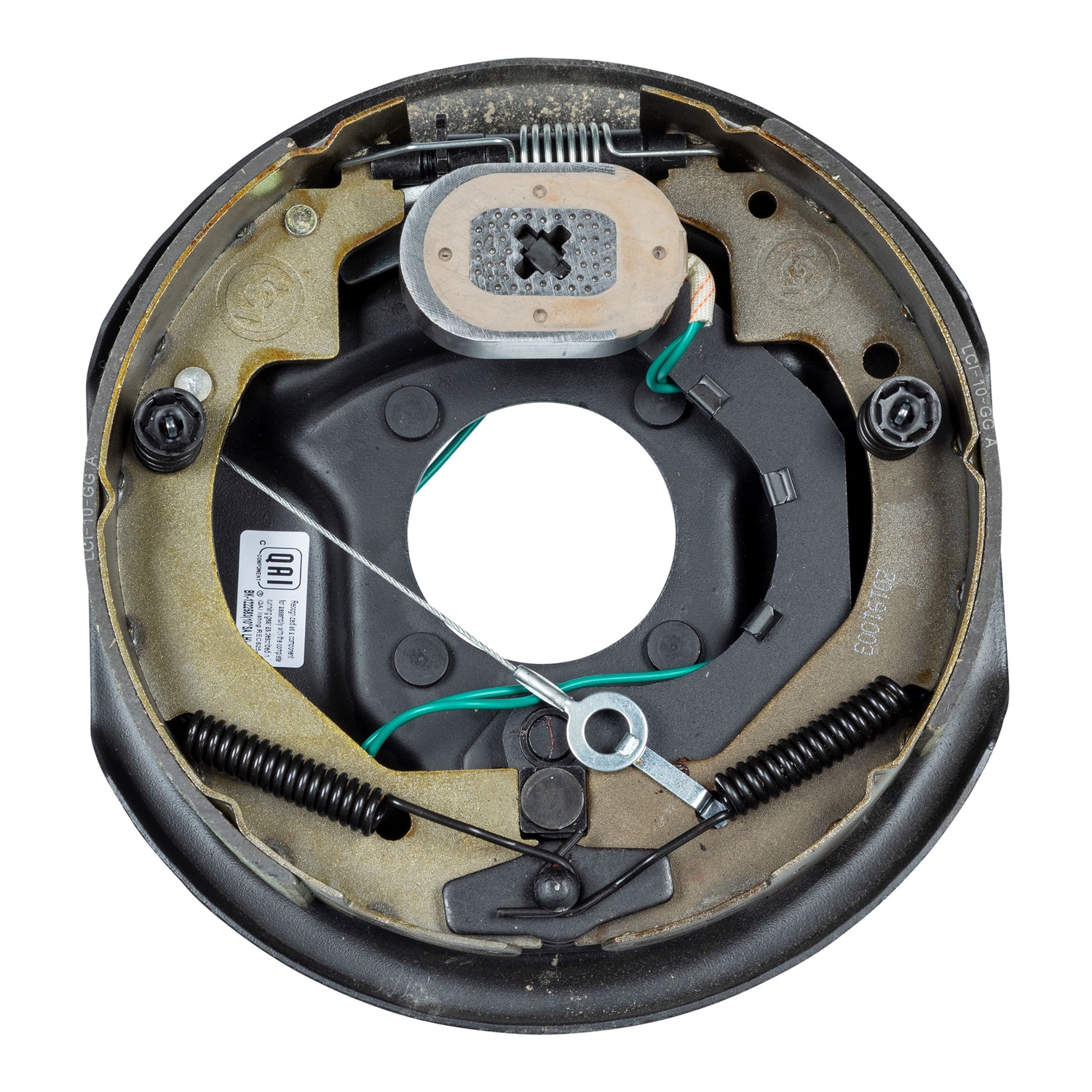 Lippert Forward Self-Adjusting Brake Assembly - 10" x 2.25", 4-Bolt, 3,500-lb 296649