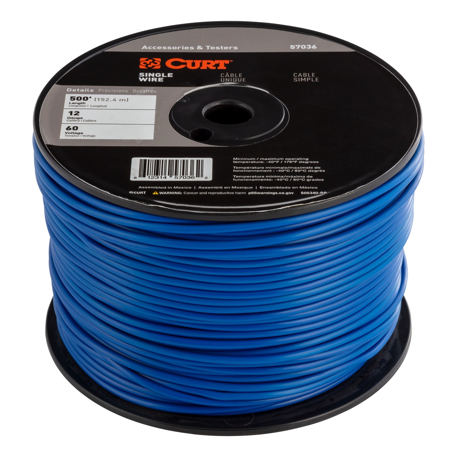 Automotive Primary Wire, Blue 500' Spool 57036