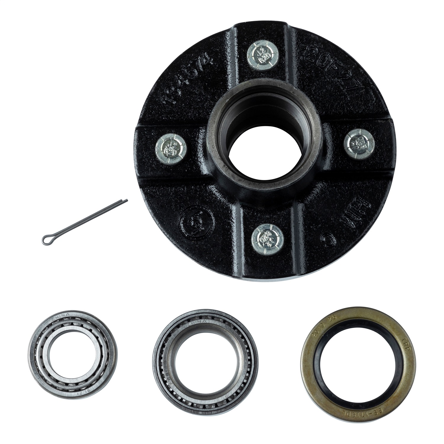Idler Hub, 4 on 4.0" - 2,200 lbs. (with Bearing Cone Kit) 814206