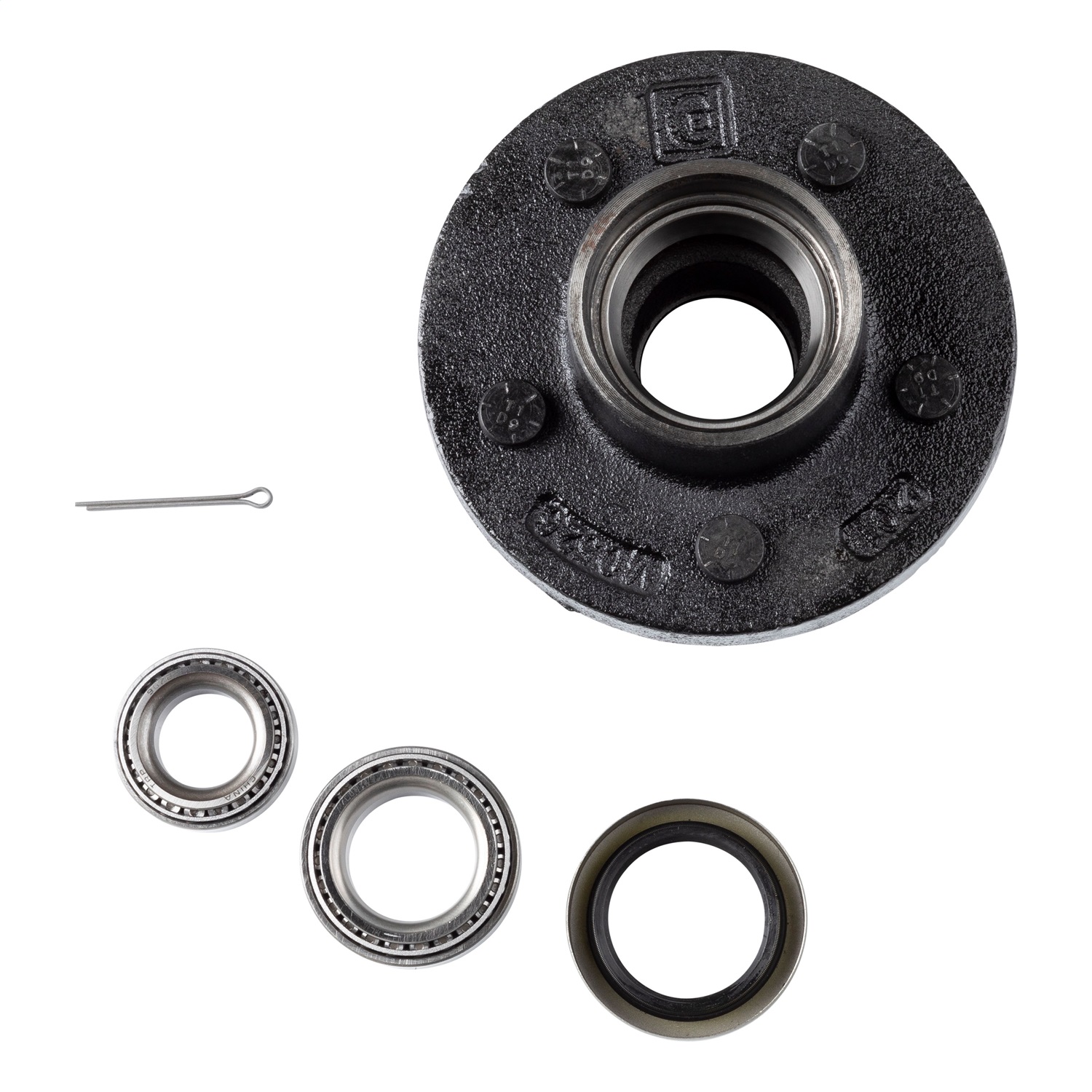 Idler Hub, 5 on 4.5" - 3,500 lbs. (with Bearing Cone Kit) 814208