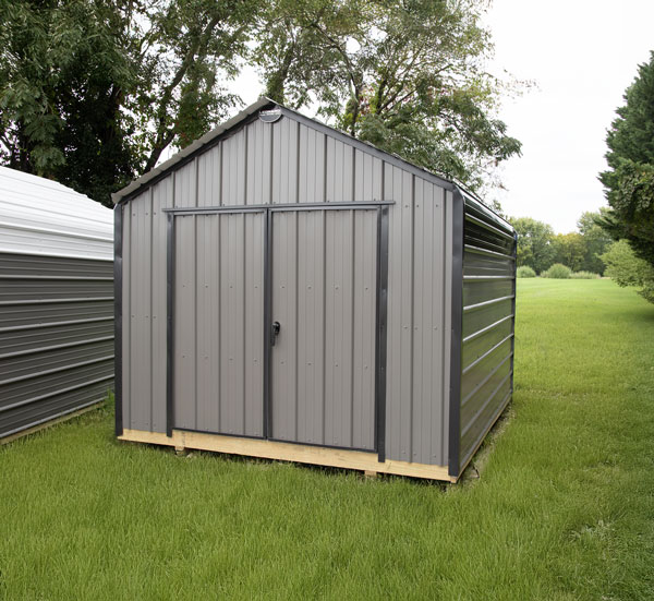 10x12 Metal Storage Shed with Gable Roof | 001