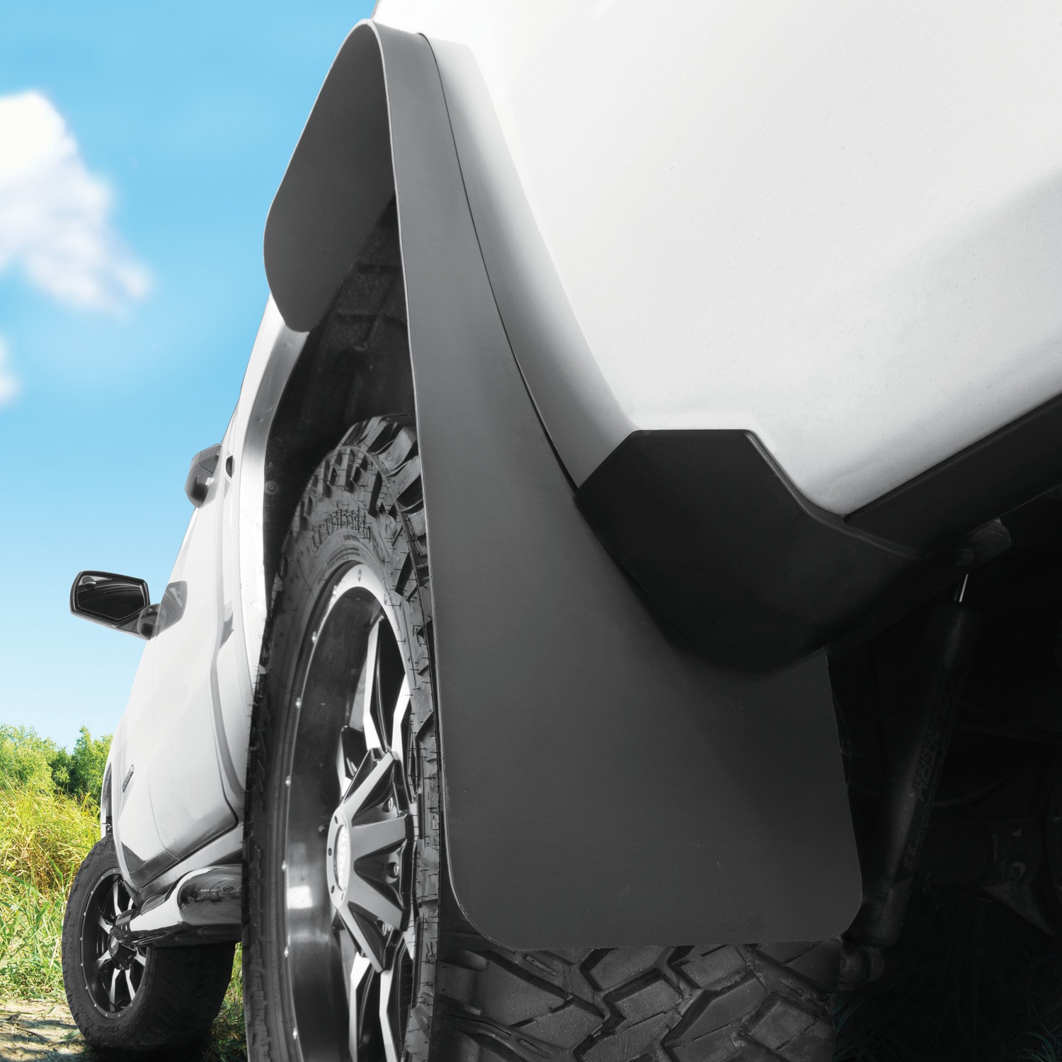 Mud Flaps Long John Flare Flaps 15" Wide - 36" Length Black 17049