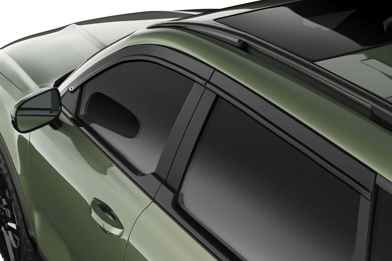 Low Profile Ventvisor Deflector; Smoke; Outside Mount; 4 pc. 2854115