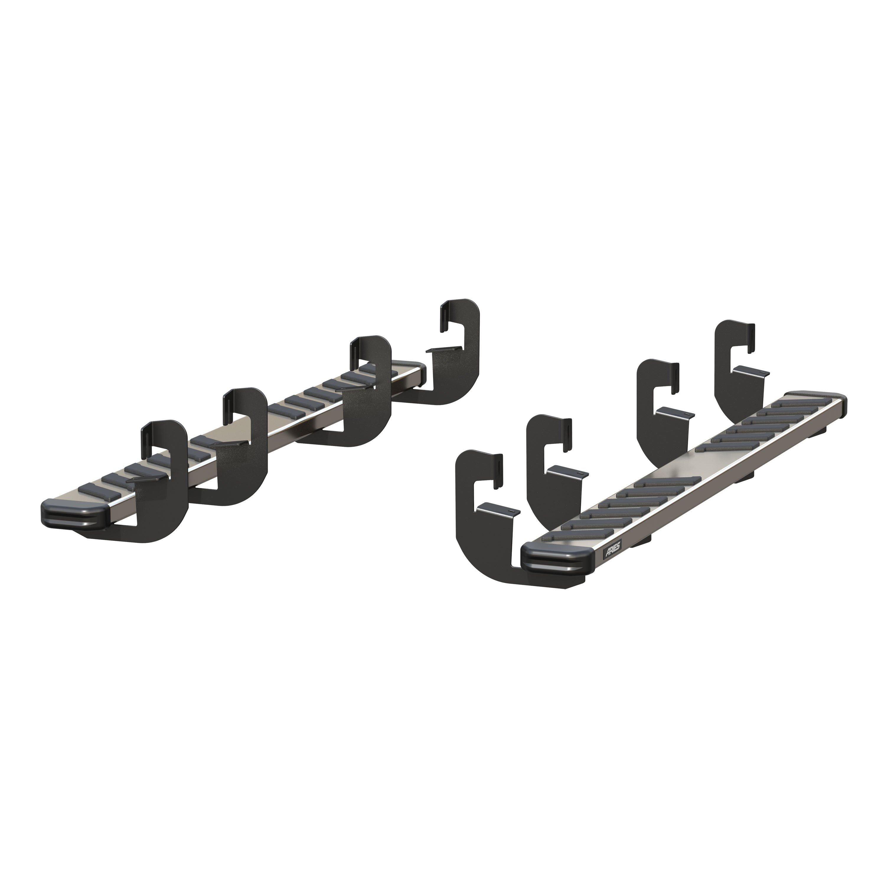 ARIES 2553005 NovaTrac 6in. x 75in. Polished Stainless Running Boards; Select Ch 2553005