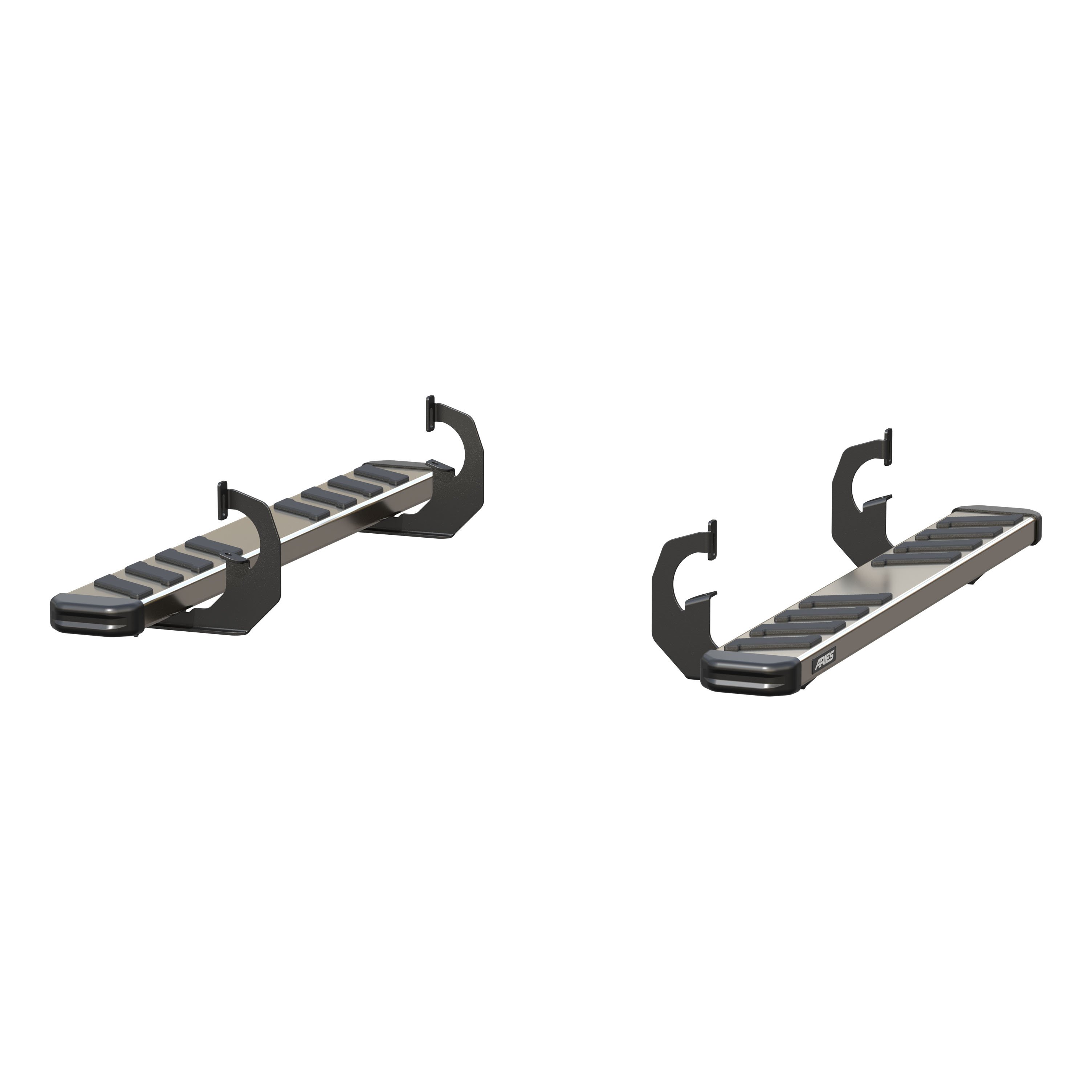 ARIES 2553007 NovaTrac 6in. x 53in. Polished Stainless Running Boards; Select Ch 2553007