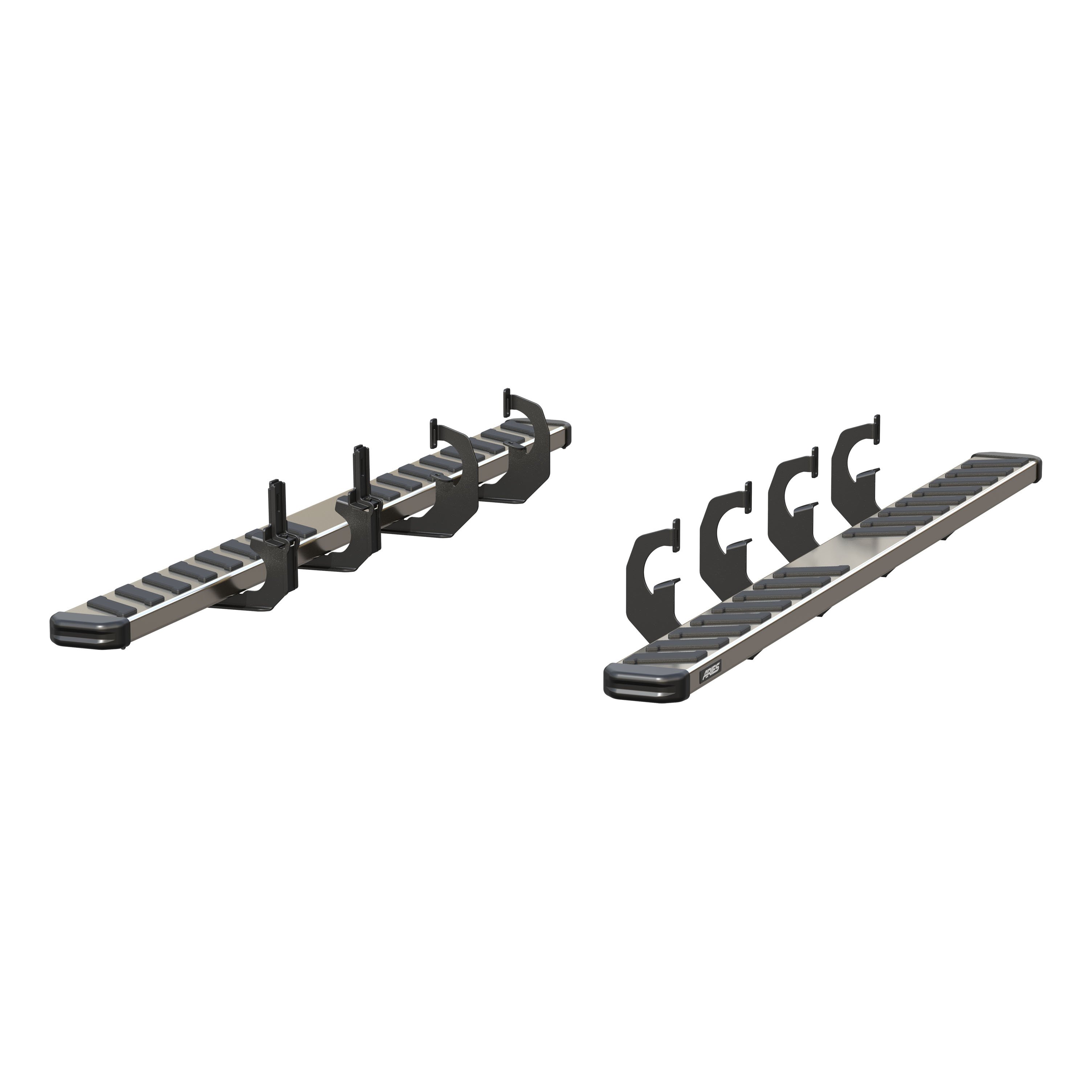 ARIES 2553008 NovaTrac 6in. x 91in. Polished Stainless Running Boards; Select Si 2553008