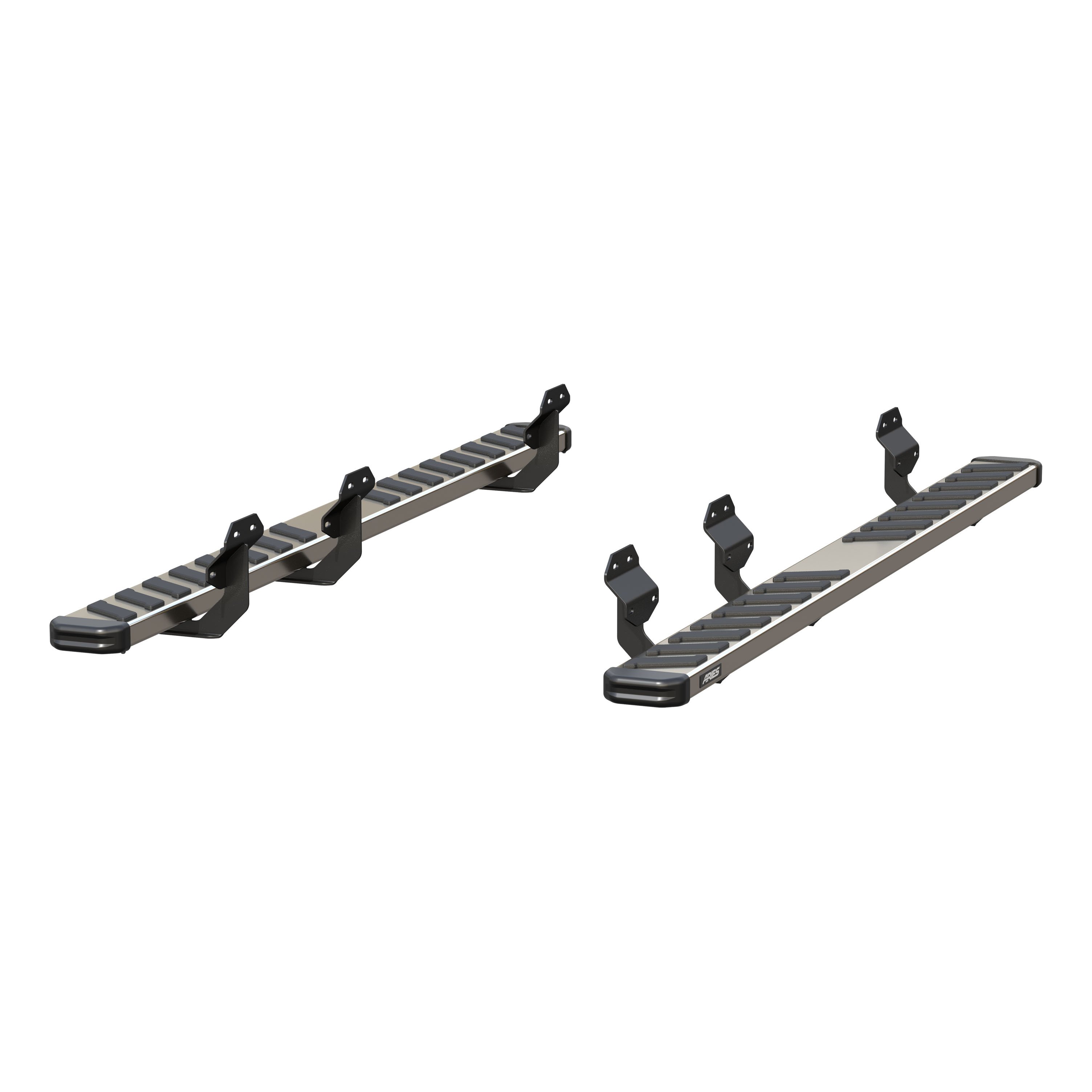ARIES 2553017 NovaTrac 6in. x 91in. Polished Stainless Running Boards; Select F- 2553017