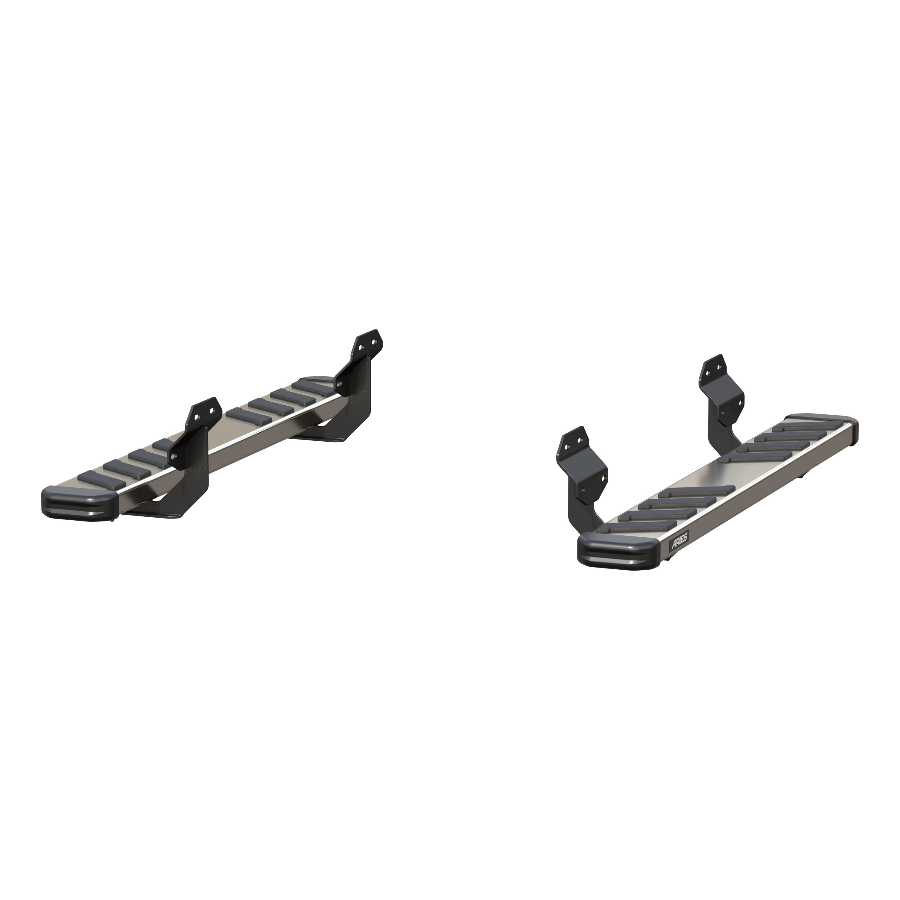 ARIES 2553021 NovaTrac 6in. x 53in. Polished Stainless Running Boards; Select Ch 2553021
