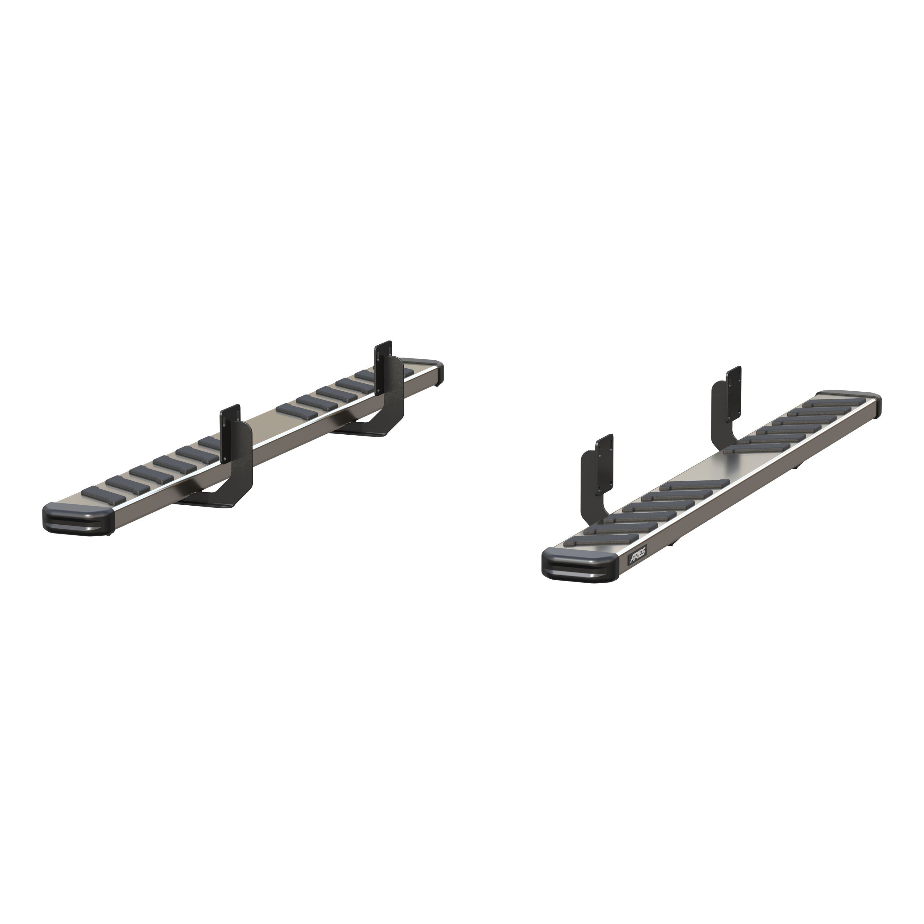 ARIES 2553023 NovaTrac 6in. x 75in. Polished Stainless Running Boards; Select Fo 2553023