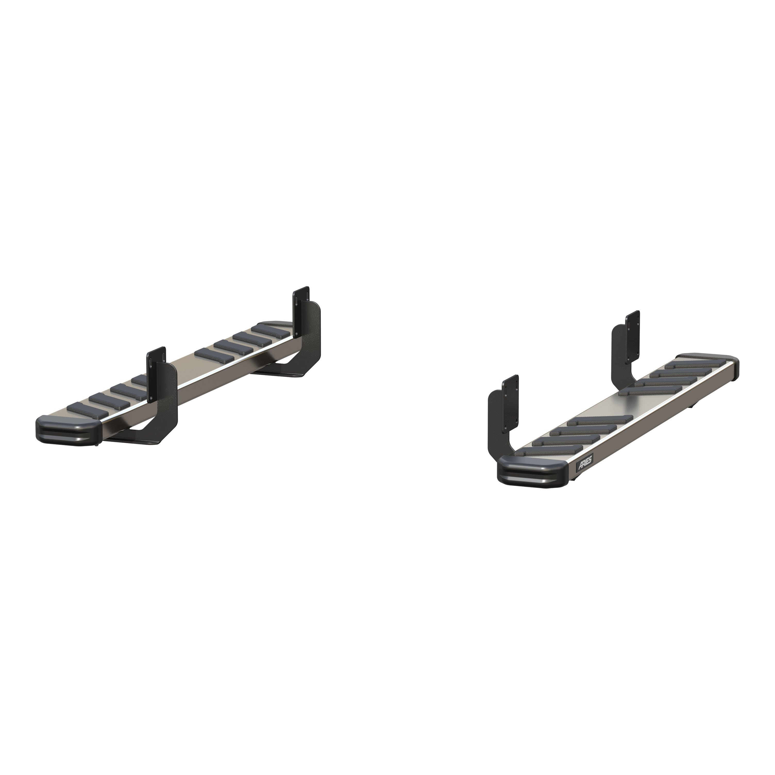 ARIES 2553024 NovaTrac 6in. x 53in. Polished Stainless Running Boards; Select F- 2553024