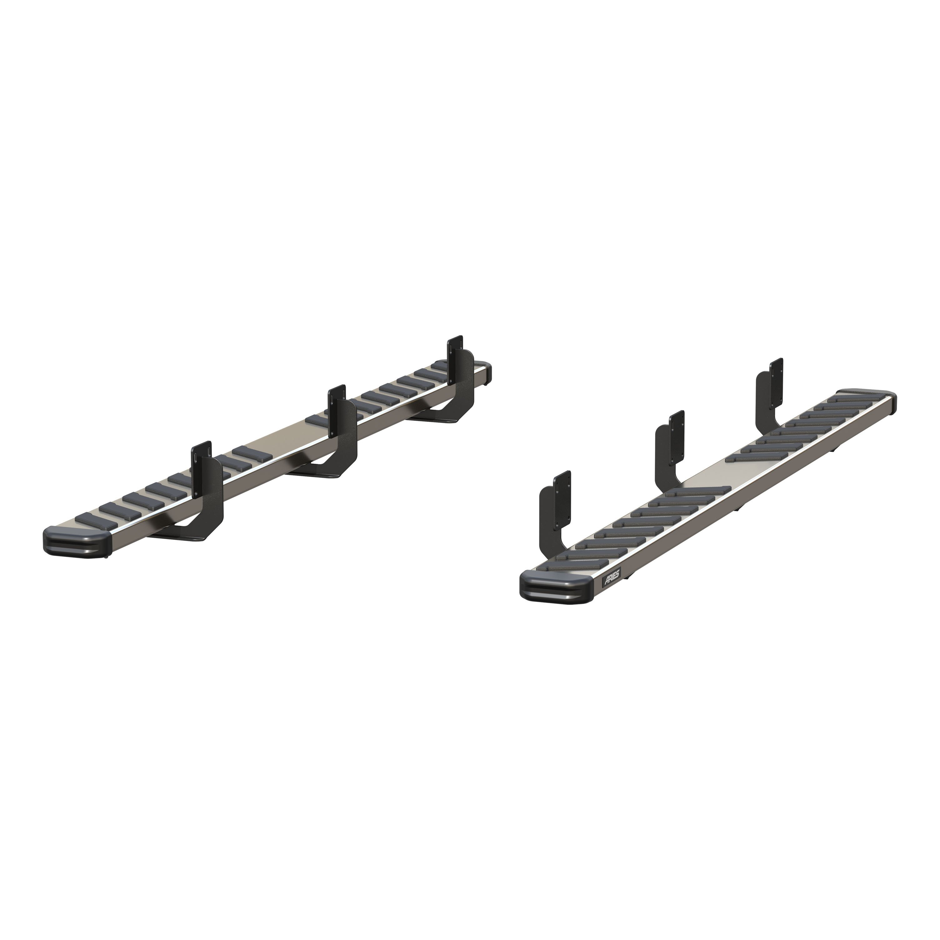 ARIES 2553025 NovaTrac 6in. x 91in. Polished Stainless Running Boards; Select Fo 2553025