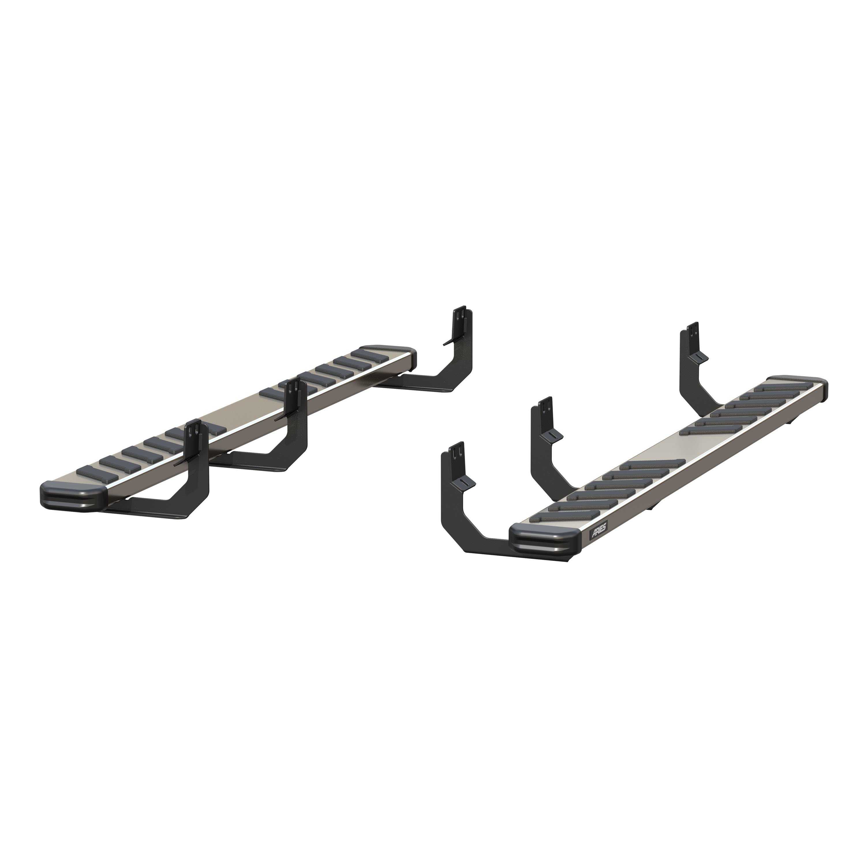 ARIES 2553029 NovaTrac 6in. x 75in. Polished Stainless Running Boards; Select Ni 2553029