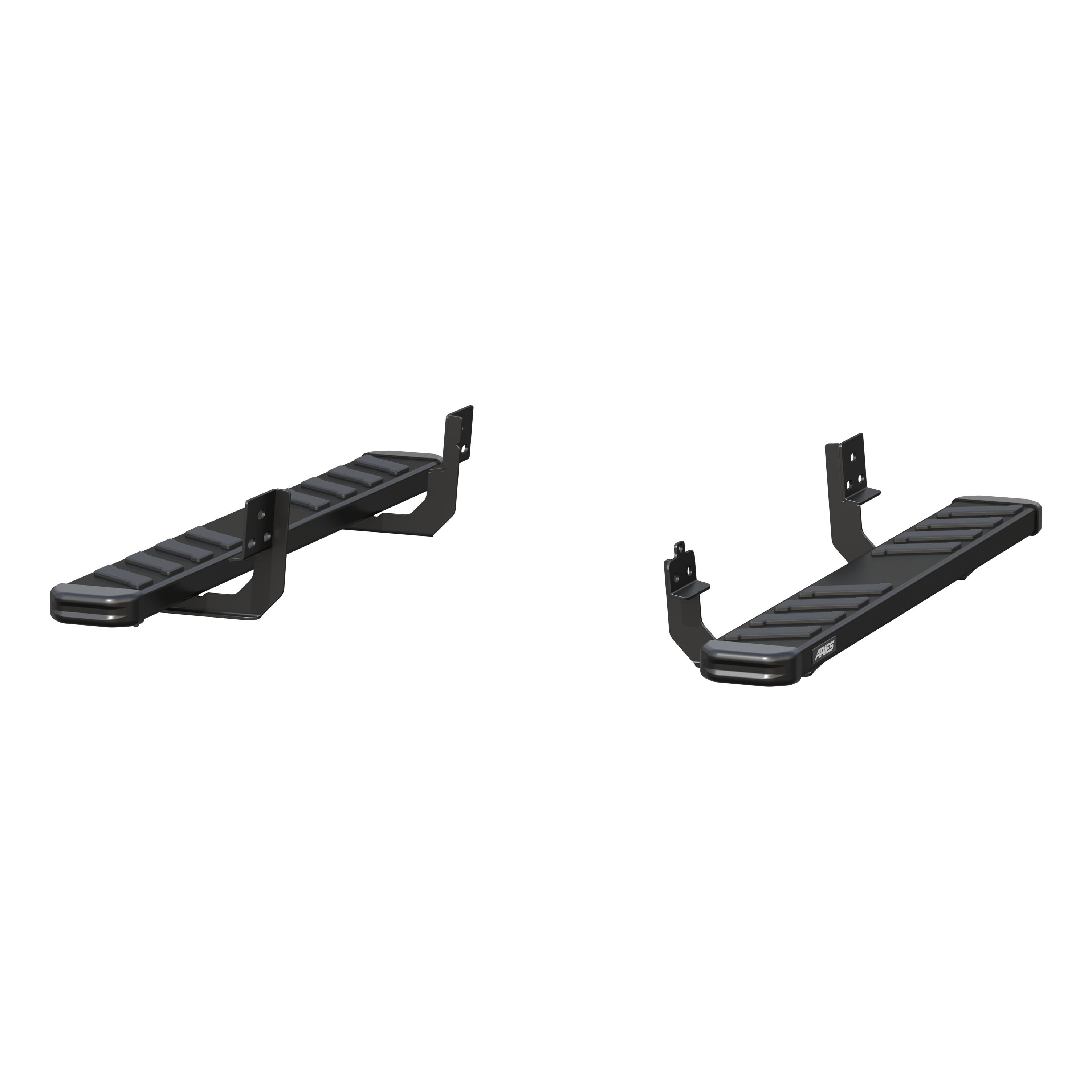 ARIES 2554014 NovaTrac 6in. x 53in. Black Steel Running Boards; Select RAM 1500; 2554014