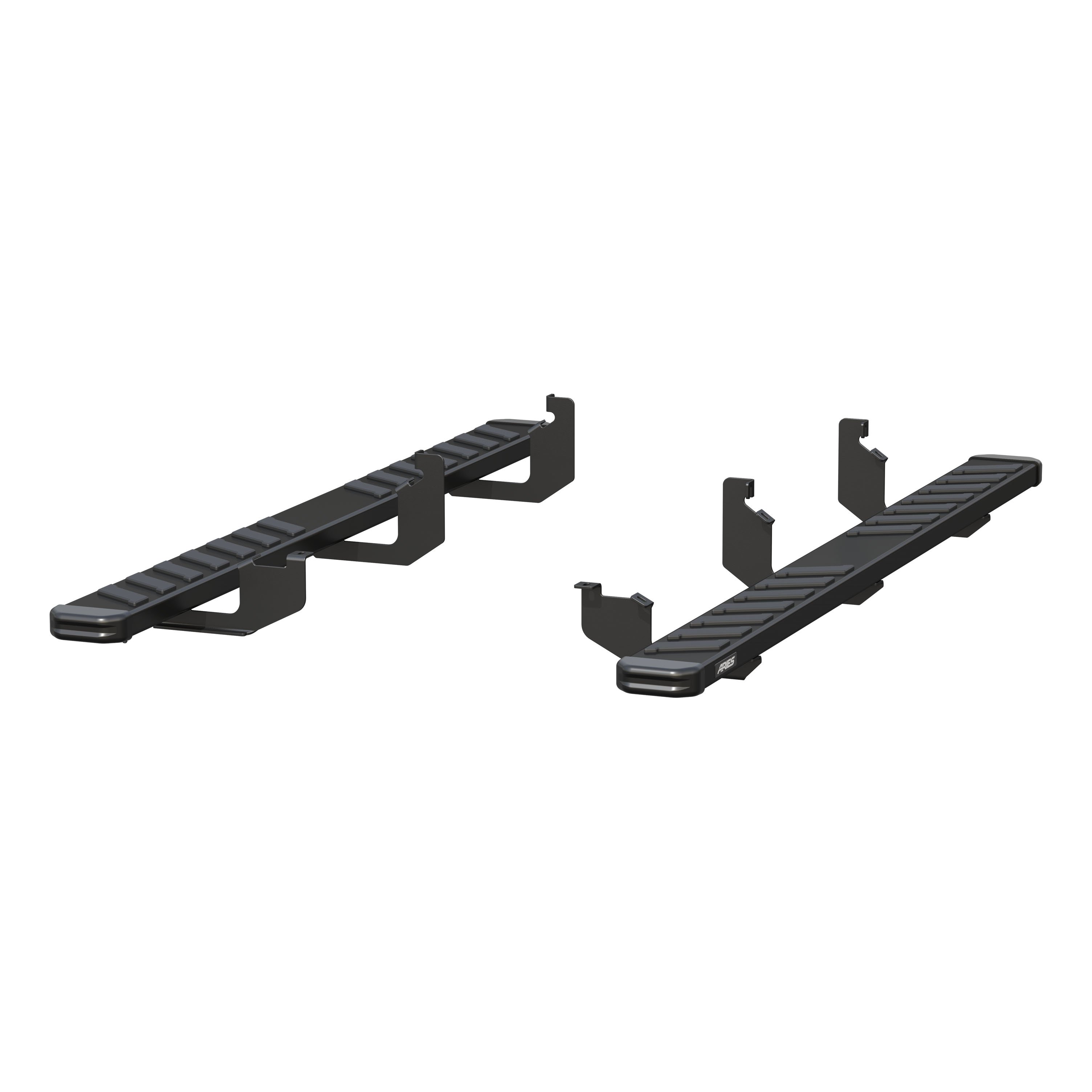 ARIES 2554026 NovaTrac 6in. x 85in. Black Steel Running Boards; Select Ford Rang 2554026