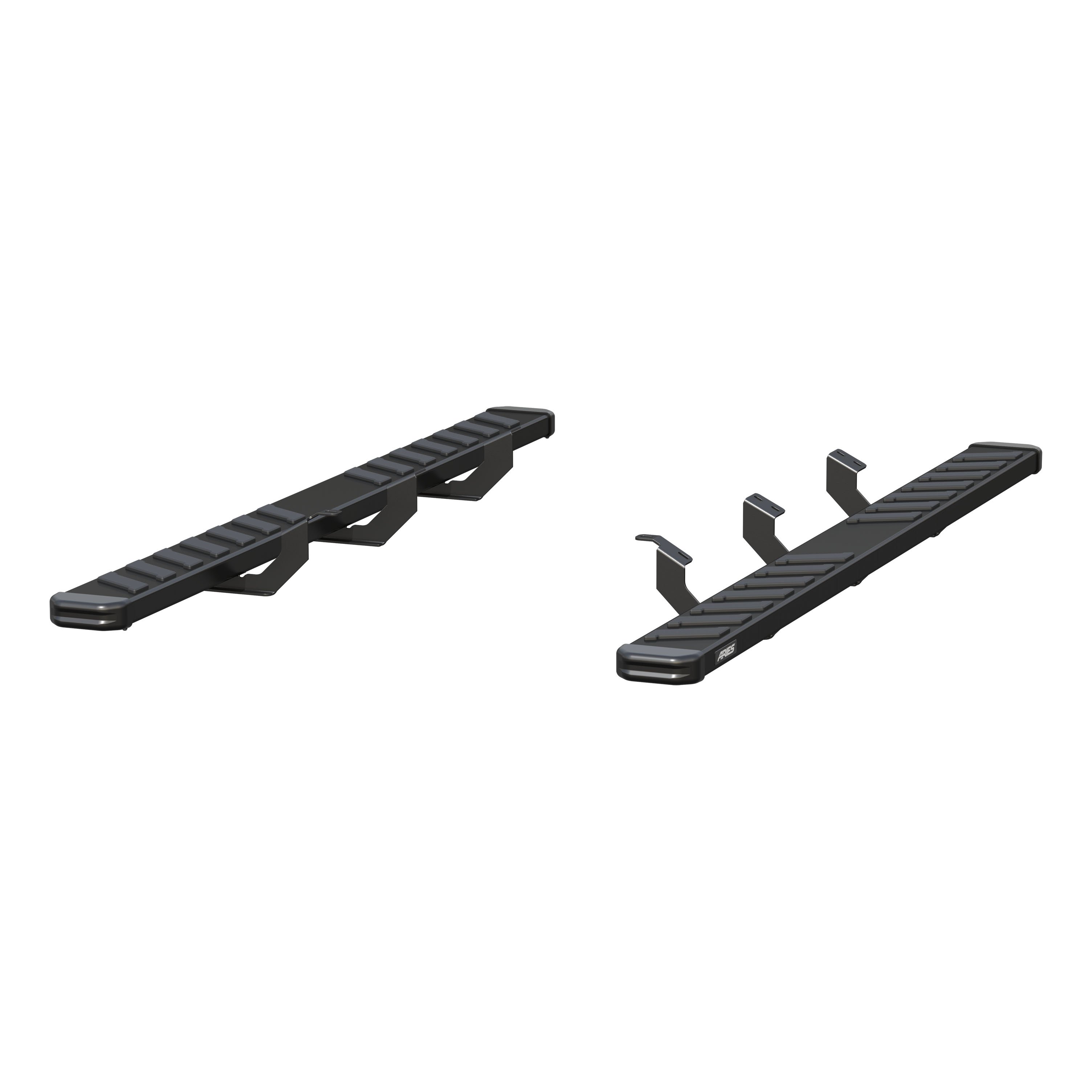 ARIES 2554032 NovaTrac 6in. x 85in. Black Steel Running Boards; Select Toyota Ta 2554032