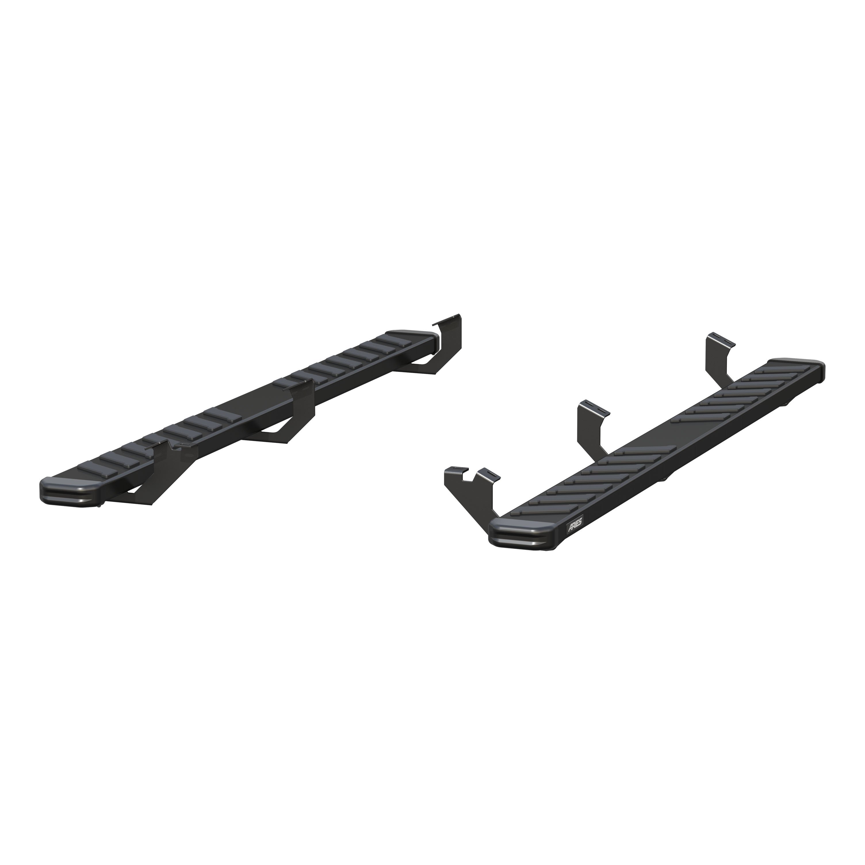 ARIES 2554033 NovaTrac 6in. x 85in. Black Steel Running Boards; Select Toyota Ta 2554033