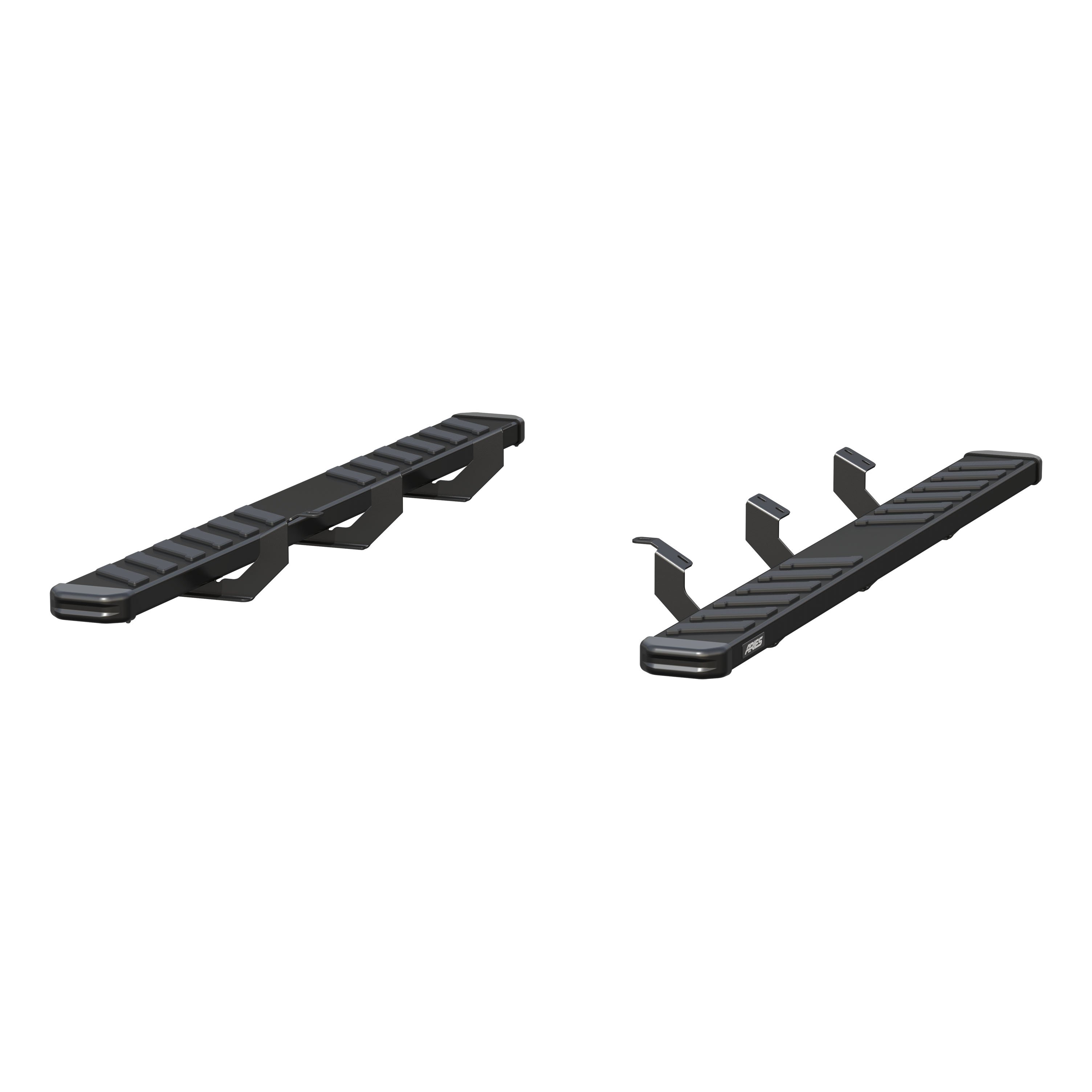 ARIES 2554034 NovaTrac 6in. x 75in. Black Steel Running Boards; Select Toyota Ta 2554034