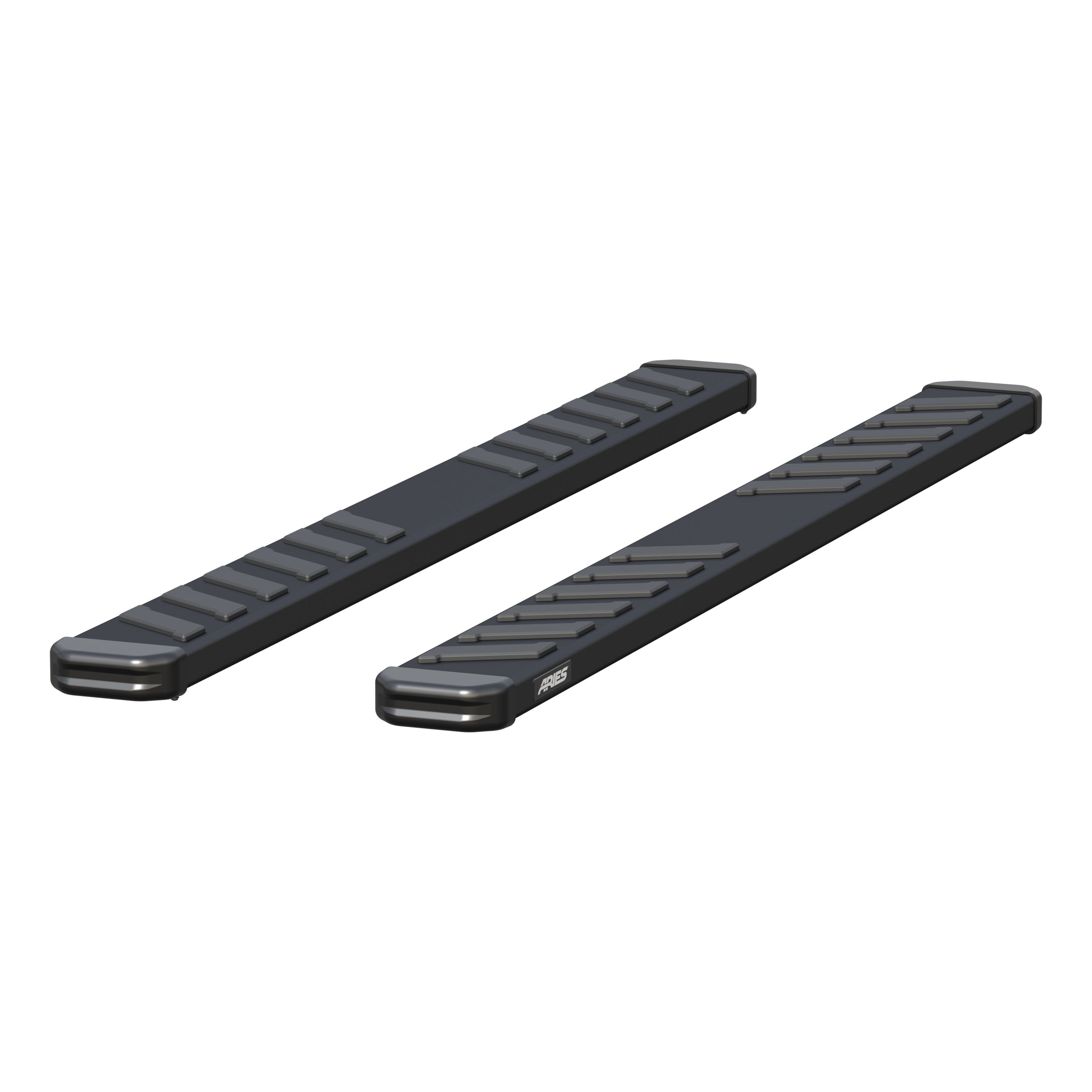 ARIES B2975 NovaTrac 6in. x 75in. Black Steel Running Boards B2975