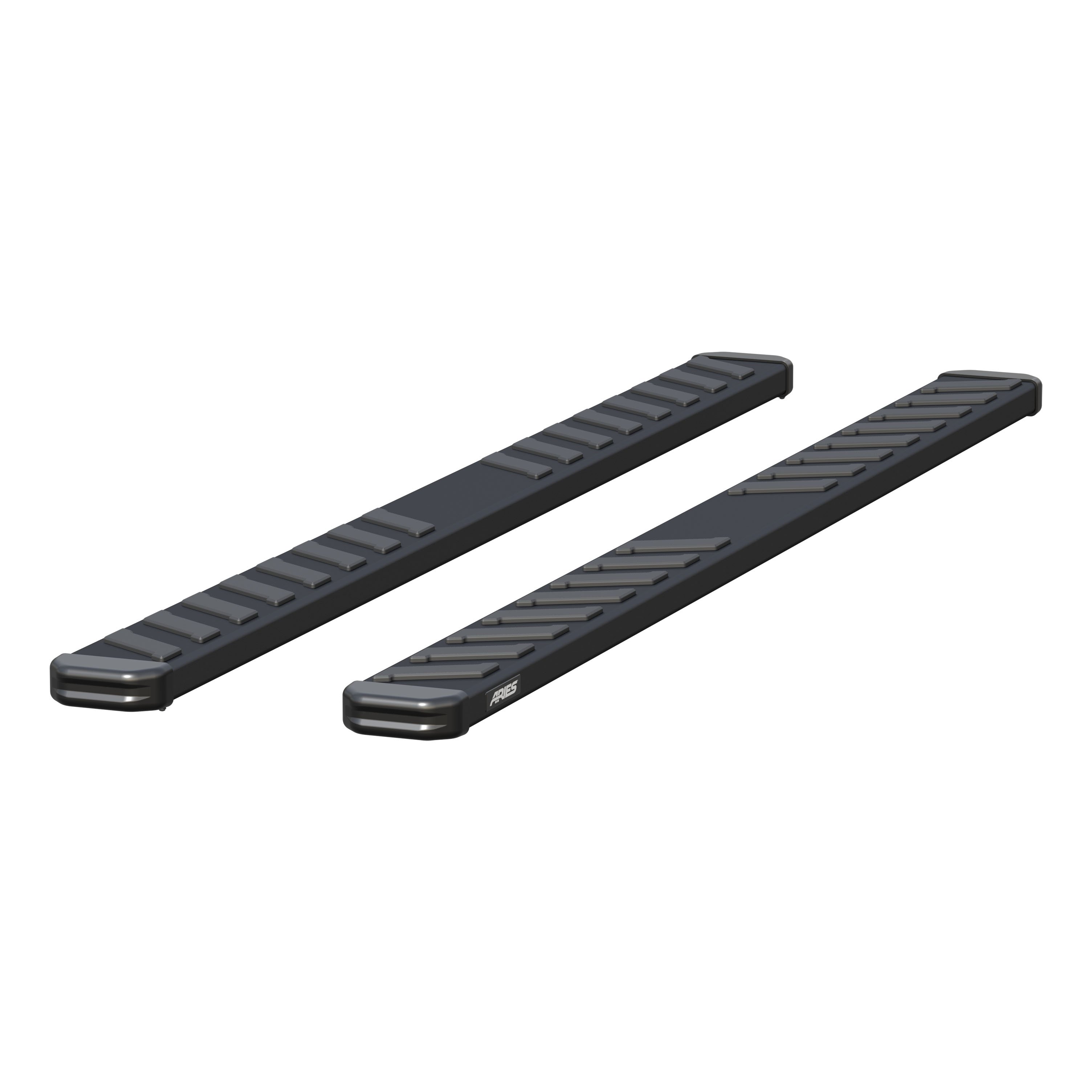 ARIES B2991 NovaTrac 6in. x 91in. Black Steel Running Boards B2991