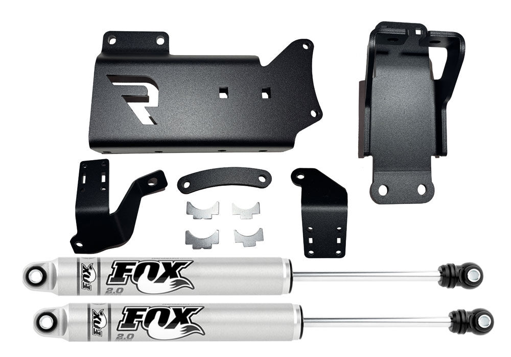 Dual Steering Stabilizer Kit - Fox 2.0 Cyl - 14-25 Ram 2500/3500 4WD-No lift req 92773-1