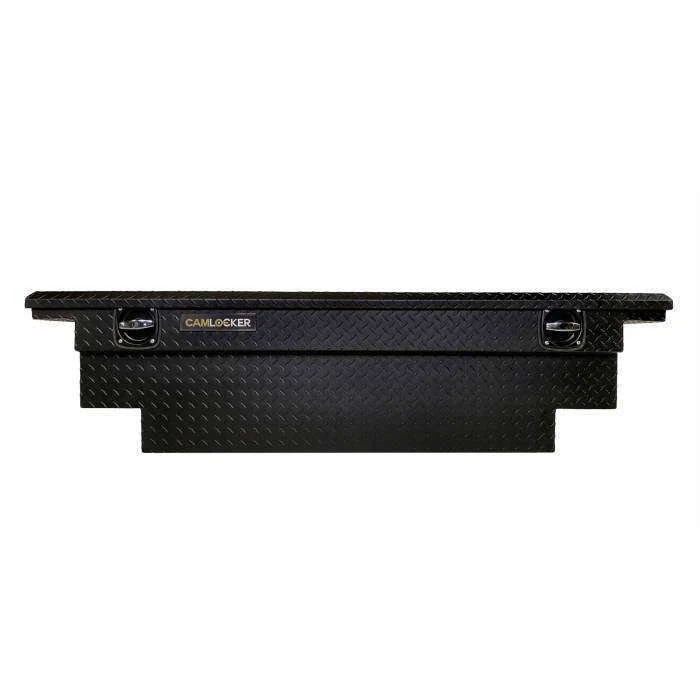 63" King Size Tool Box - Low Profile Lid - Full Notch - with Rail - Matte Black KS63LPFNRLMB