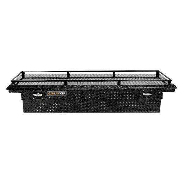 70" Crossover Truck Tool Box - Low Profile Lid - with Rail - Gloss Black S70LPRLGB