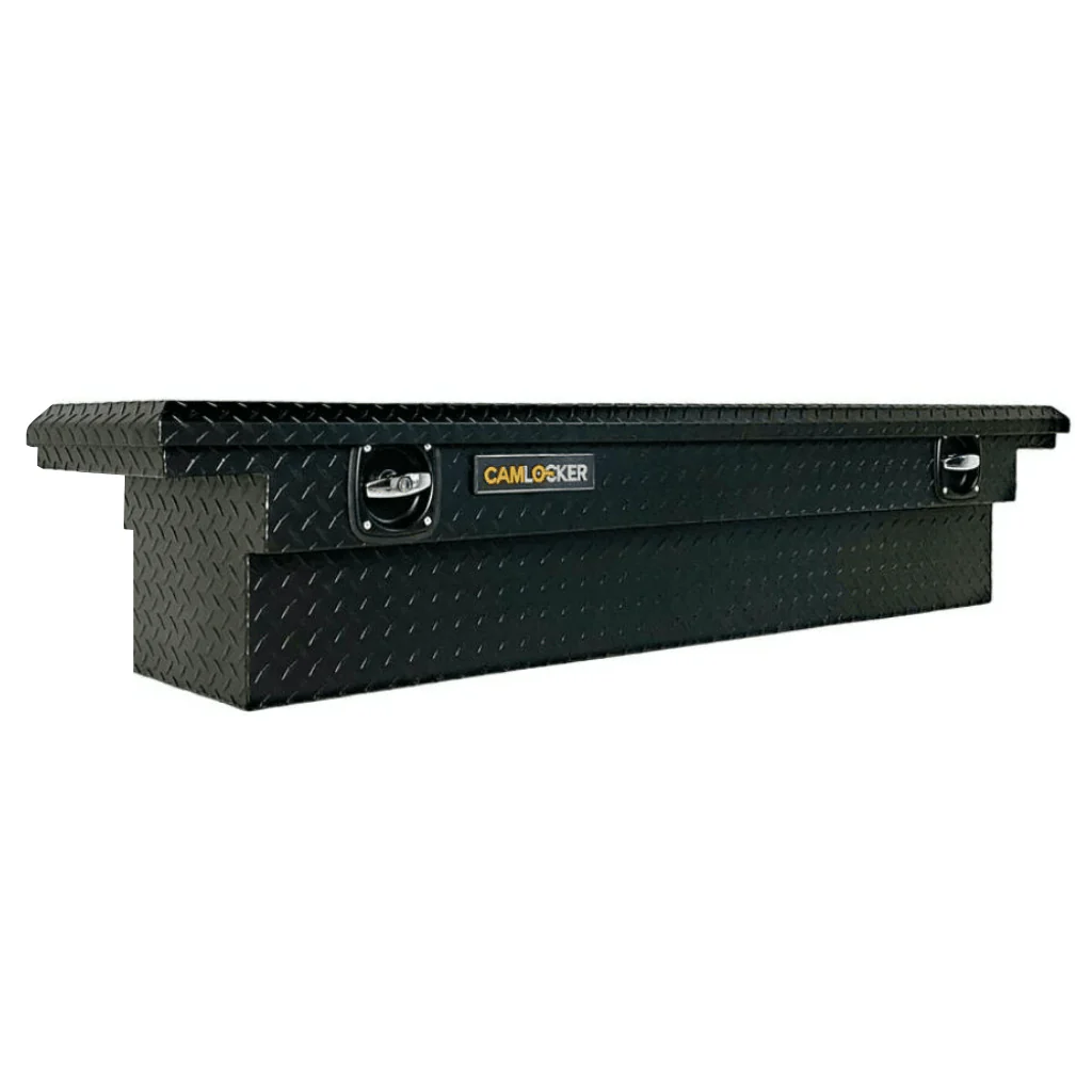 71" SlimLine Crossover Truck Tool Box - Low Profile Lid - Matte Black SL71LPMB