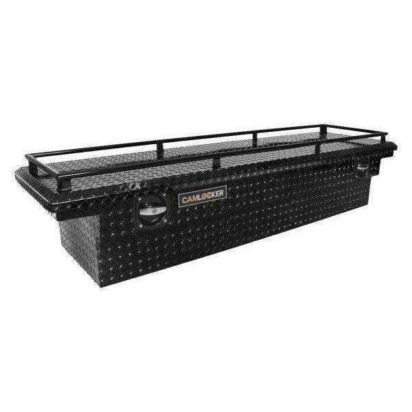71" SlimLine Truck Tool Box - Low Profile Lid - with Rail - Gloss Black SL71LPRLGB
